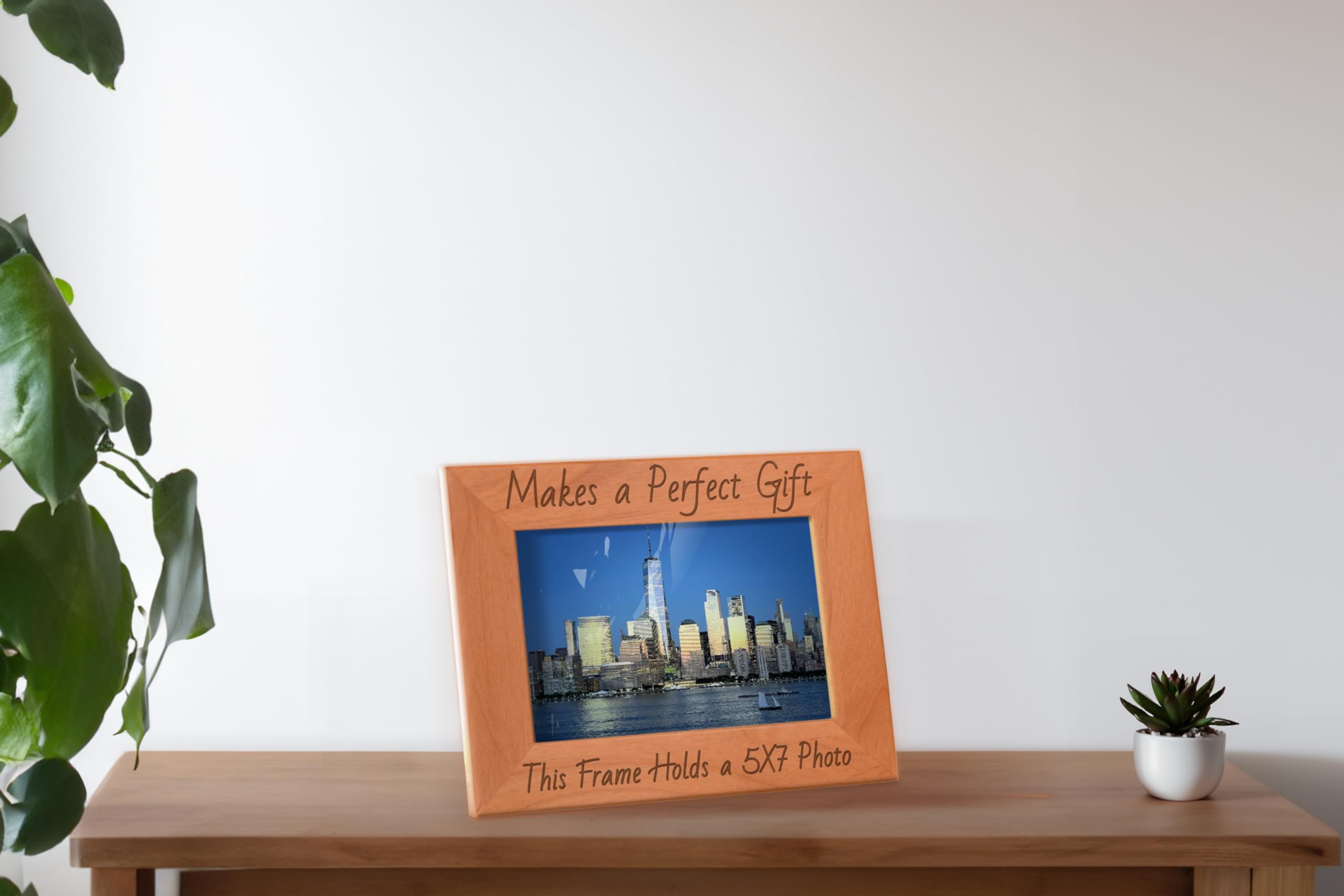 Engraved Wood Basketball Picture Frame 5x7 - Sports Gift for Fans & Home Decor