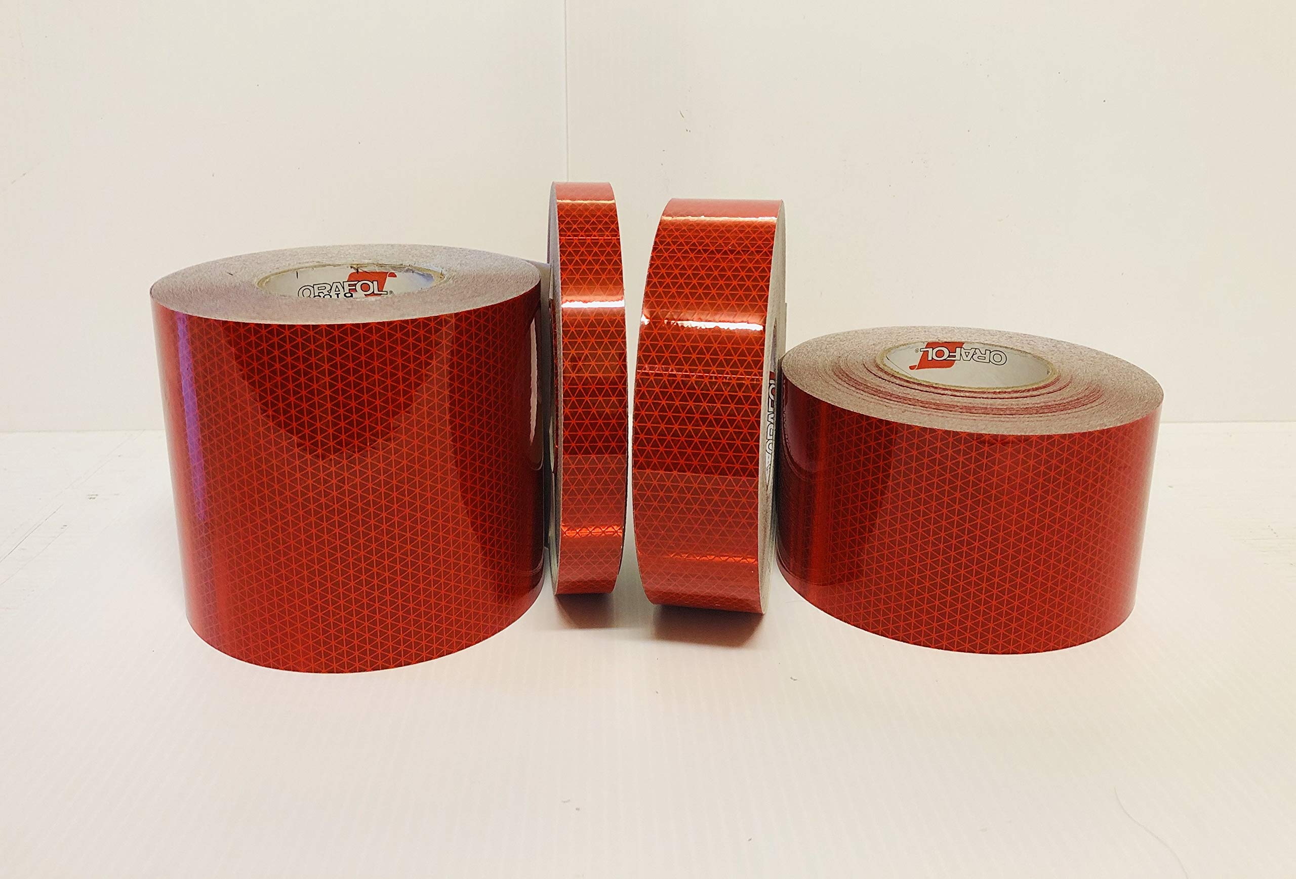 Oralite V98 Red Reflective Tape - High Visibility Prismatic Safety Tape (1