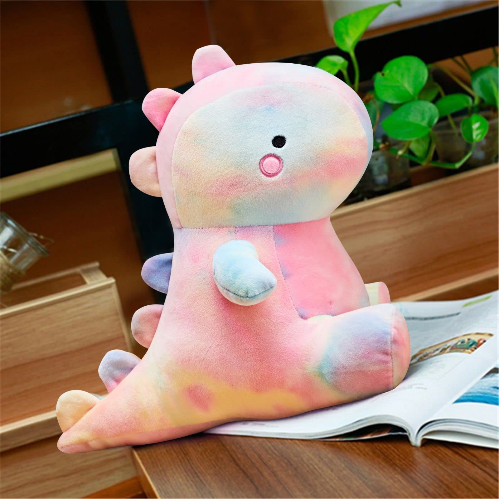 **Soft Dinosaur Plush Toy - 12 Inch Cute Fat Dino Stuffed Animal for Kids, Boys & Girls | Perfect Birthday Gift, Nursery Decor & Cuddly Companion**