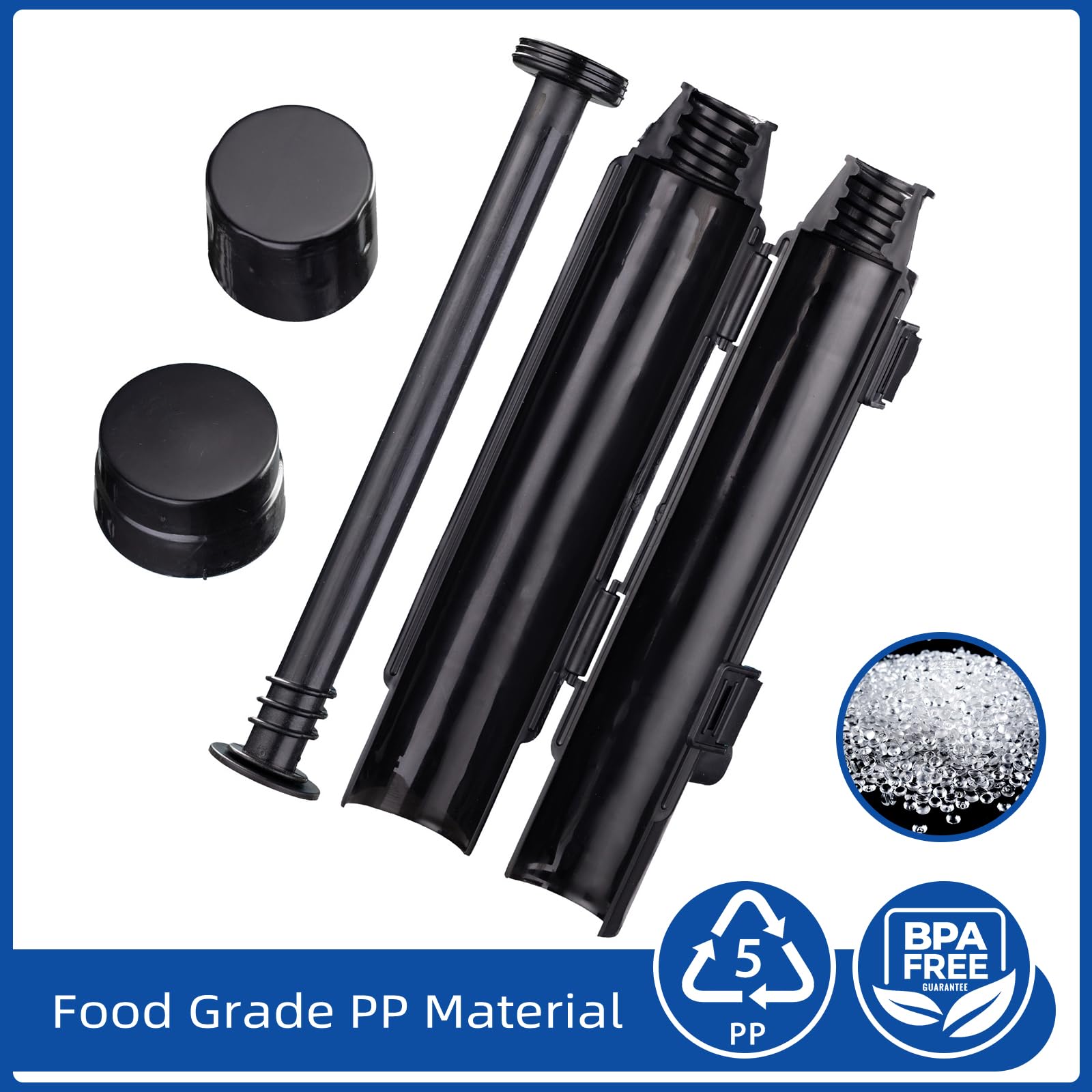 **Premium Sushi Maker Kit - BPA-Free Food Grade Plastic Sushi Roller Bazooka for Beginners & Kids - Easy Homemade Sushi Making at Home (Black) - Perfect for Family Cooking, Parties & Healthy Meal Prep**