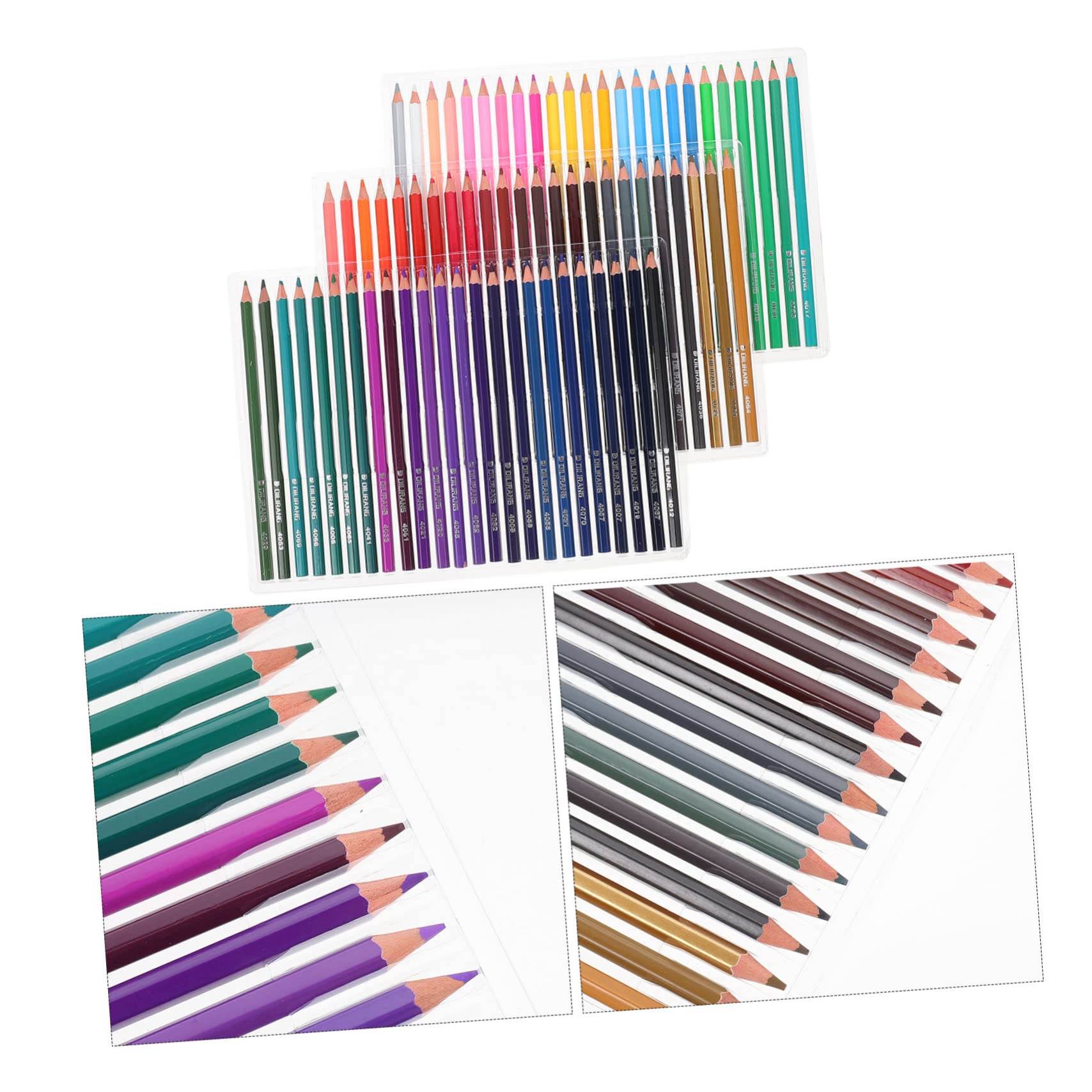 Cabilock 2 Sets of 12-Colors Wooden Drawing Pencils - Professional Artist Sketching & Coloring Pencils for Adults & Kids - Perfect for Art Projects, School Supplies & Daily Drawing