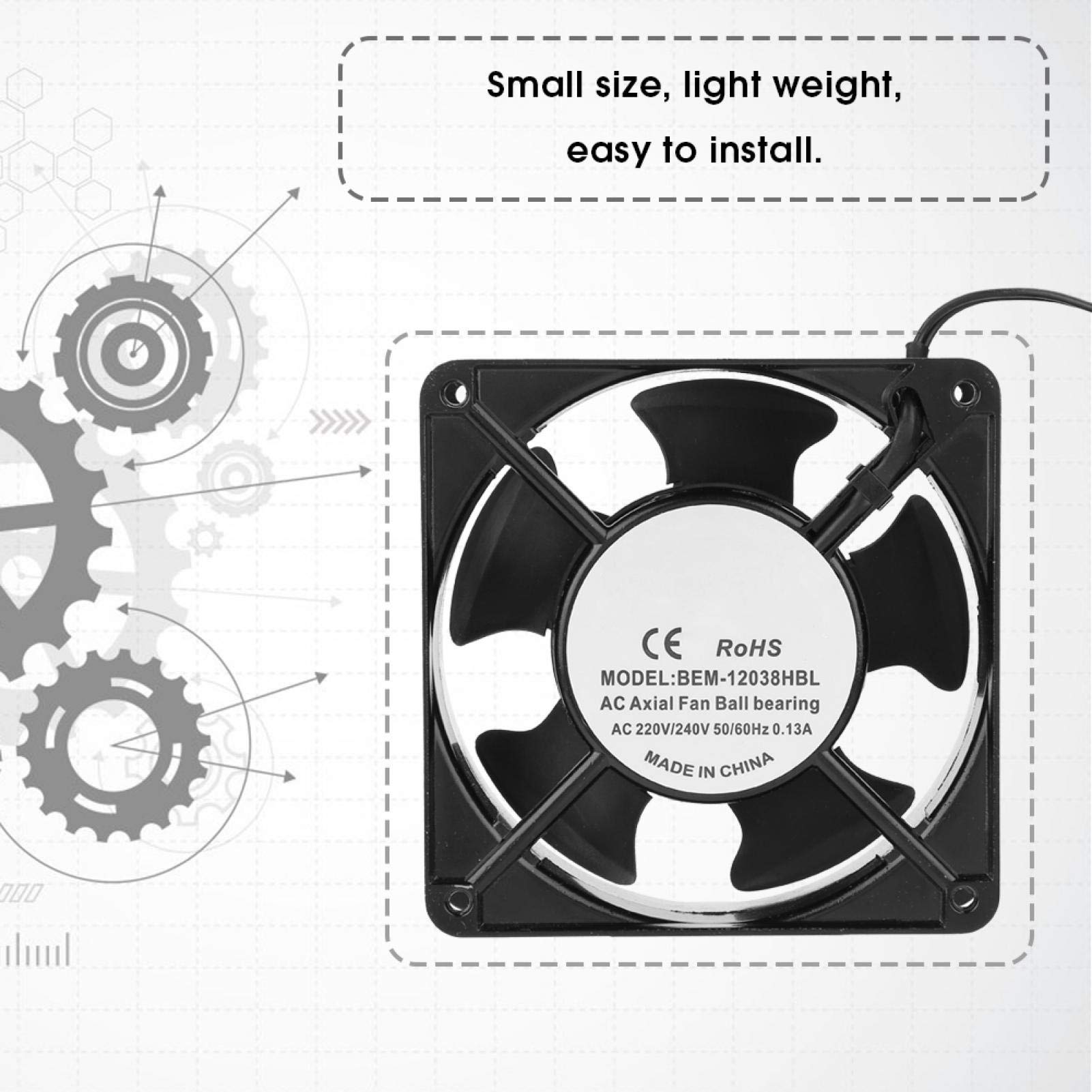 DC Axial Cooling Fan for Welding Machines & Inverters - Cabinet Ventilation Solution