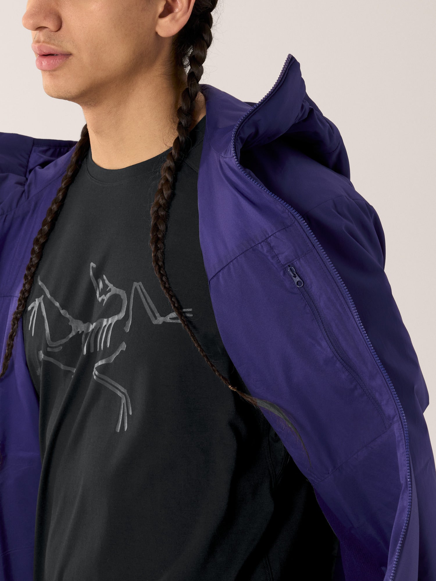 Atom Hoody Men's Lightweight Water-Resistant Hooded Jacket - Perfect for Outdoor Activities, Hiking & Casual Wear