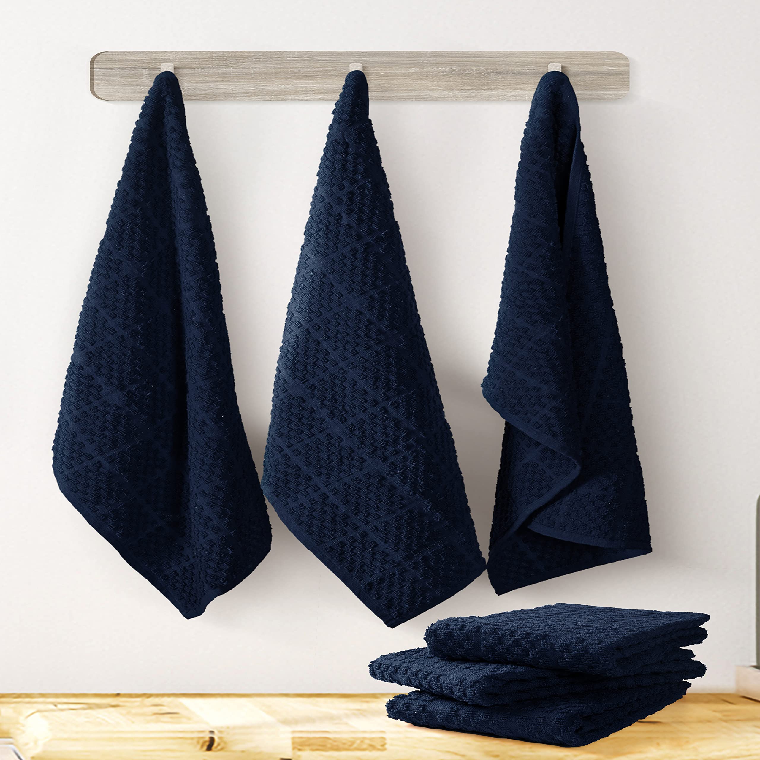 Premium 100% Cotton Quick Dry Kitchen Towels - 16
