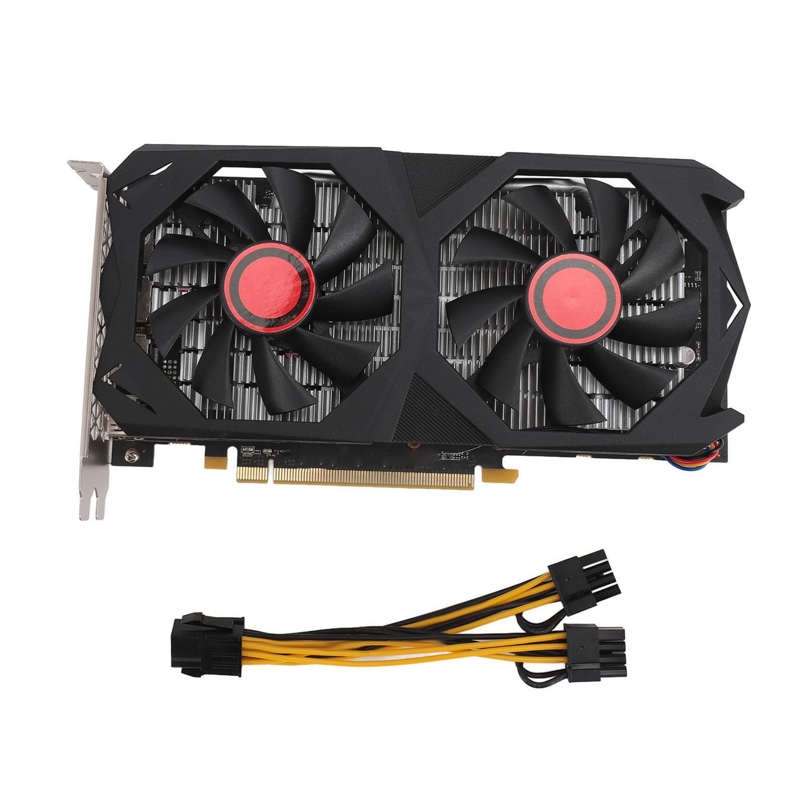 ASHATA RX580 8GB GDDR5 256BIT Gaming Graphics Card - PCI Express 2.0 x16 Video Card with Dual Fan Cooling for Windows 7/8/10/11 PCs - Perfect for 1080p Gaming, Video Editing & Cryptocurrency Mining