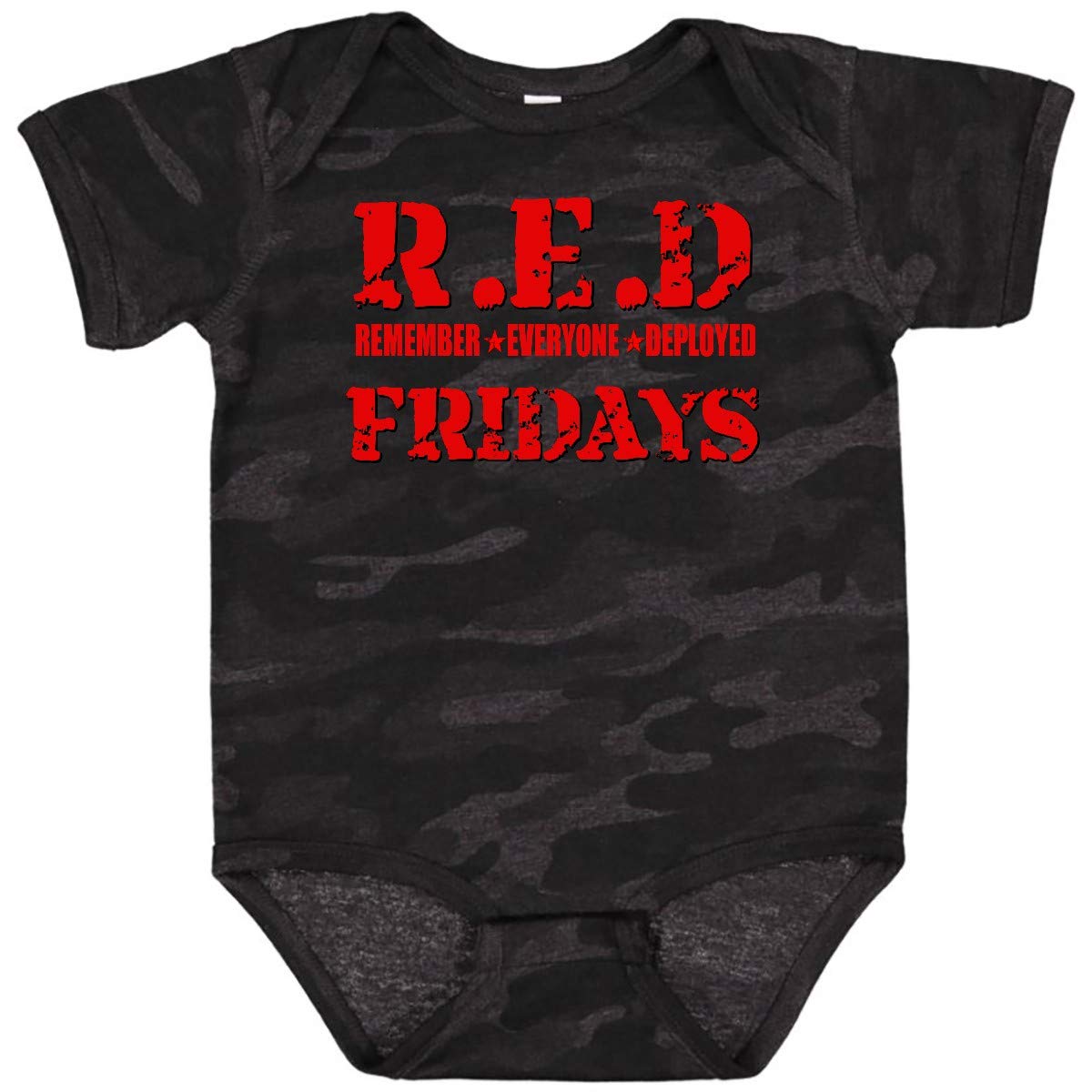 Inktastic Red Fridays Baby Bodysuit - Soft Cotton Onesie for Infants, Cute Patriotic Outfit for Holidays & Family Events