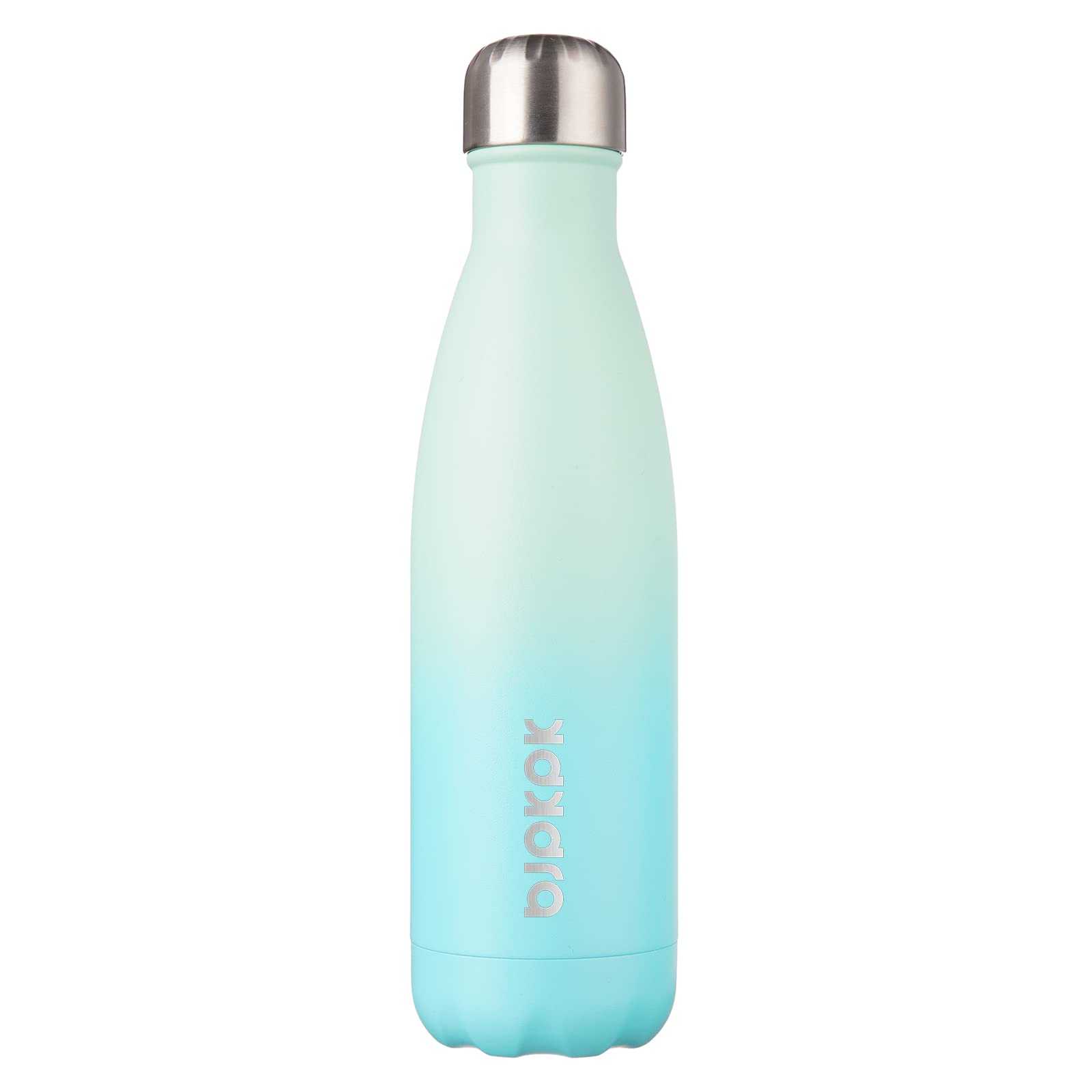 BJPKPK 17oz Insulated Stainless Steel Water Bottle - 24 Hours Cold & 12 Hours Hot Retention, BPA Free, Leak Proof, Perfect for Gym, Hiking, Travel & Outdoor Activities (Mint Green)
