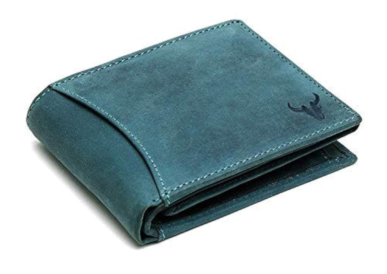 Premium Men's Genuine Leather Wallet (Blue) - RFID Blocking Bifold Wallet for Travel & Everyday Use - Durable Slim Wallet with Multiple Card Slots & Cash Pocket - Perfect Gift for Men