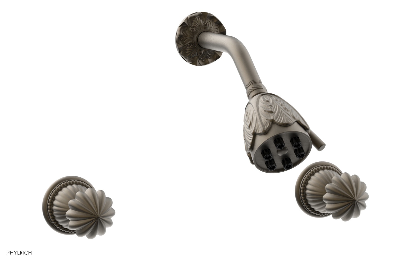 GEORGIAN & BARCELONA Two Handle Shower Set K3361 - Chrome Bathroom Faucet with Cross Handles for Modern & Traditional Home Decor - Perfect for Master Bath, Guest Bath, and Spa-Like Showers
