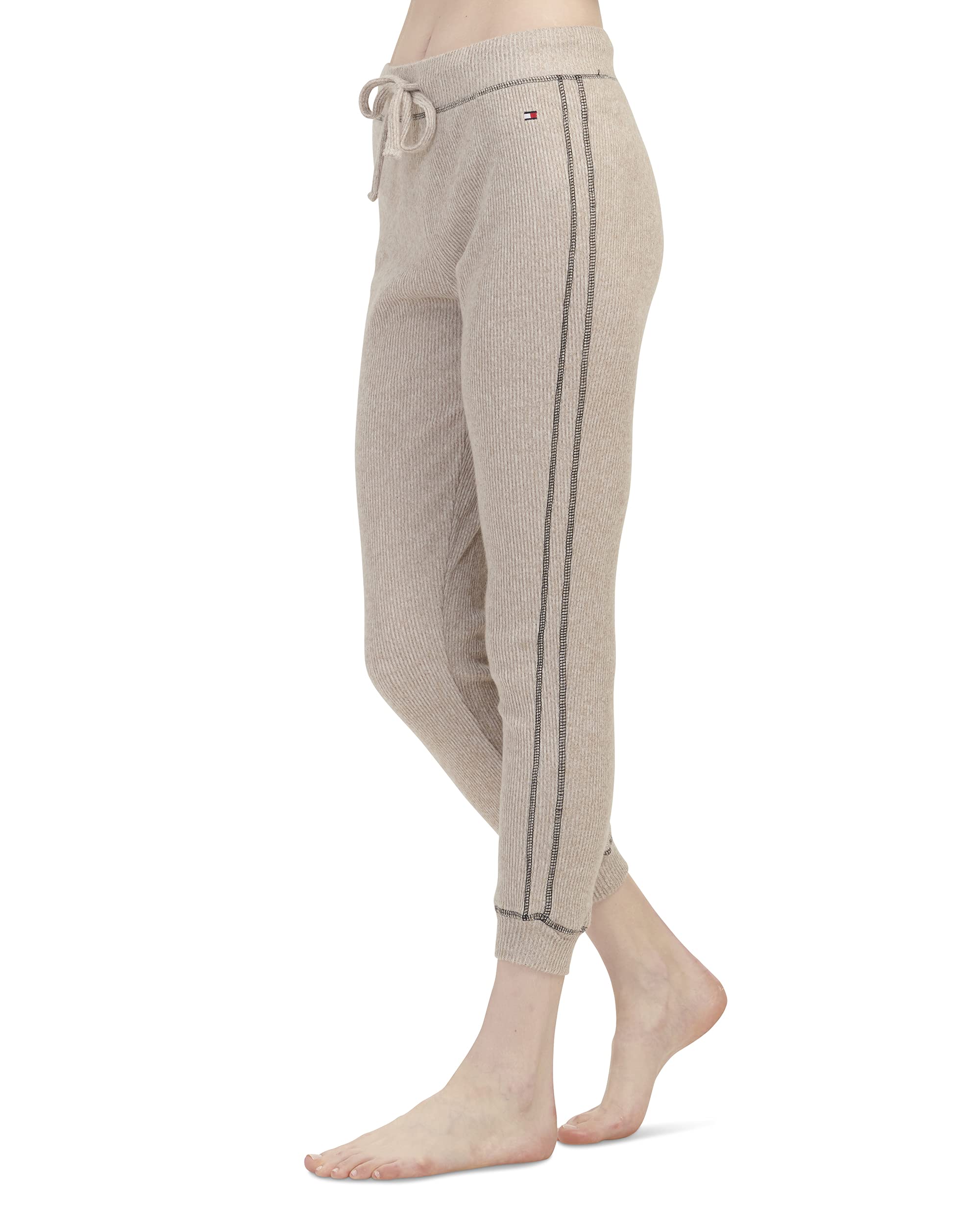 Tommy Hilfiger Women's Waffle-Knit Long Sleeve Jogger Pajama Set - Cozy Loungewear for Relaxing at Home & Sleepwear Comfort