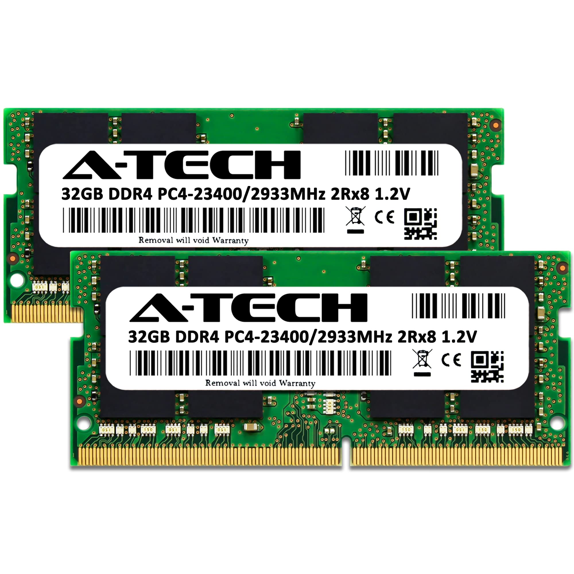 A-Tech 64GB RAM Kit (2x32GB) DDR4 2933MHz for Lenovo ThinkPad X1 Extreme Gen 3 - PC4-23400 SODIMM Memory Upgrade - Boost Performance for Gaming, Video Editing & Multitasking
