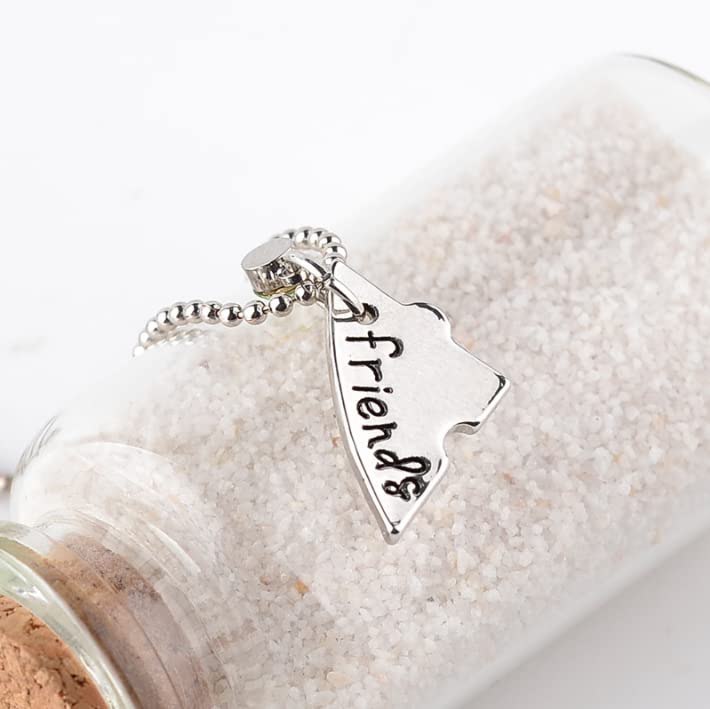 4 Piece Puzzle Friendship Necklace Set - Best Friend Necklaces for Women, BFF Birthday Gifts, Matching Jewelry for Sisters & Couples | Perfect for Anniversaries, Valentine's Day & Special Occasions