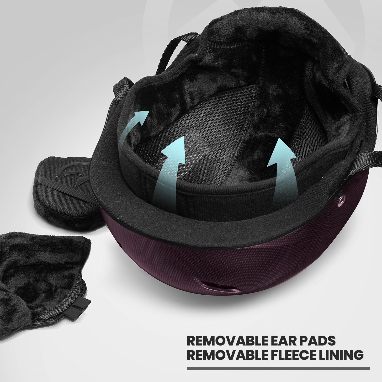 OutdoorMaster Kelvin Carbon Fiber Ski Helmet - Lightweight Snowboard Helmet for Men, Women & Youth - Perfect for Skiing, Snowboarding & Winter Sports
