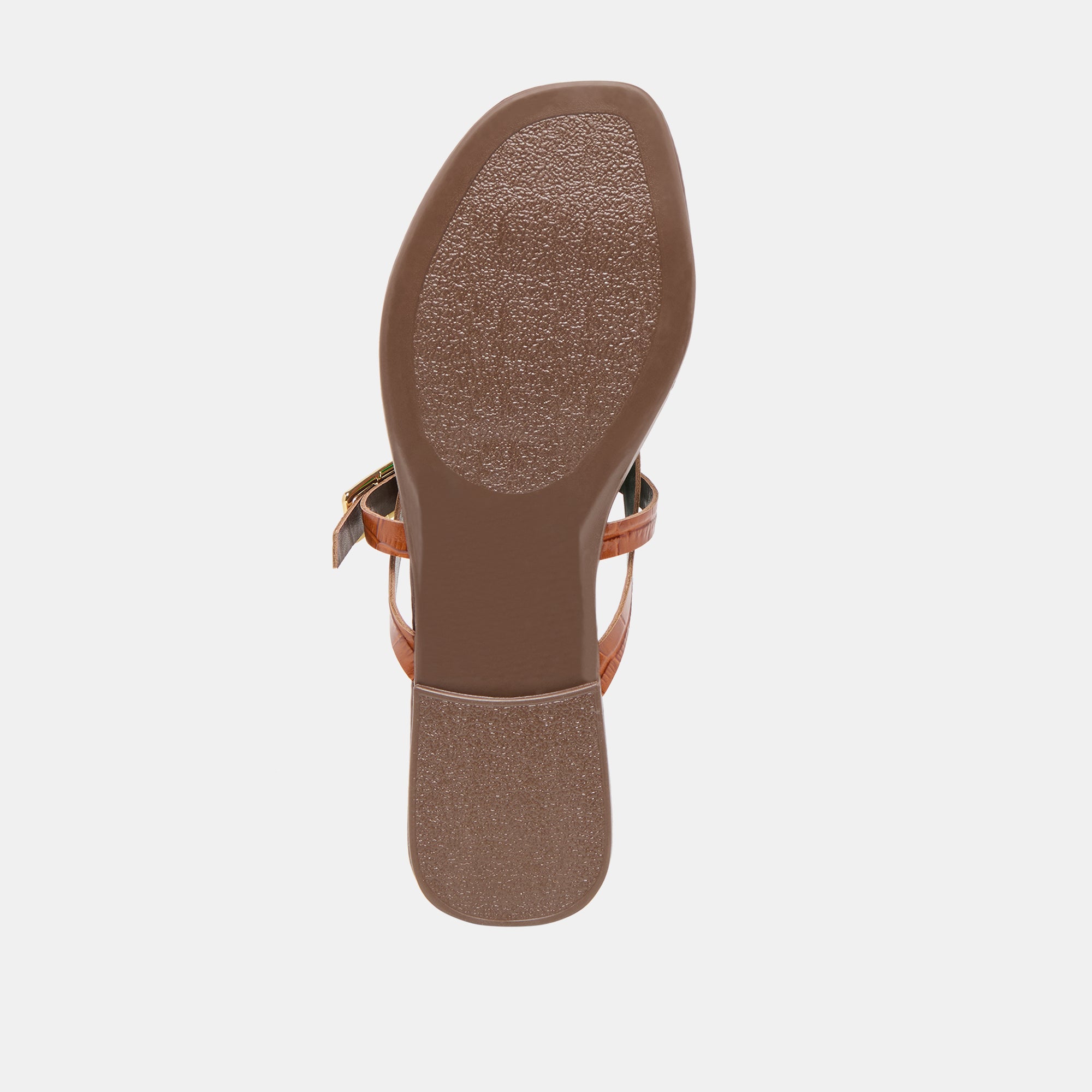 PIERS Genuine Leather Sandals for Women - Cognac Crocodile Embossed, Comfortable & Stylish Summer Footwear - Perfect for Beach, Vacation & Casual Outings