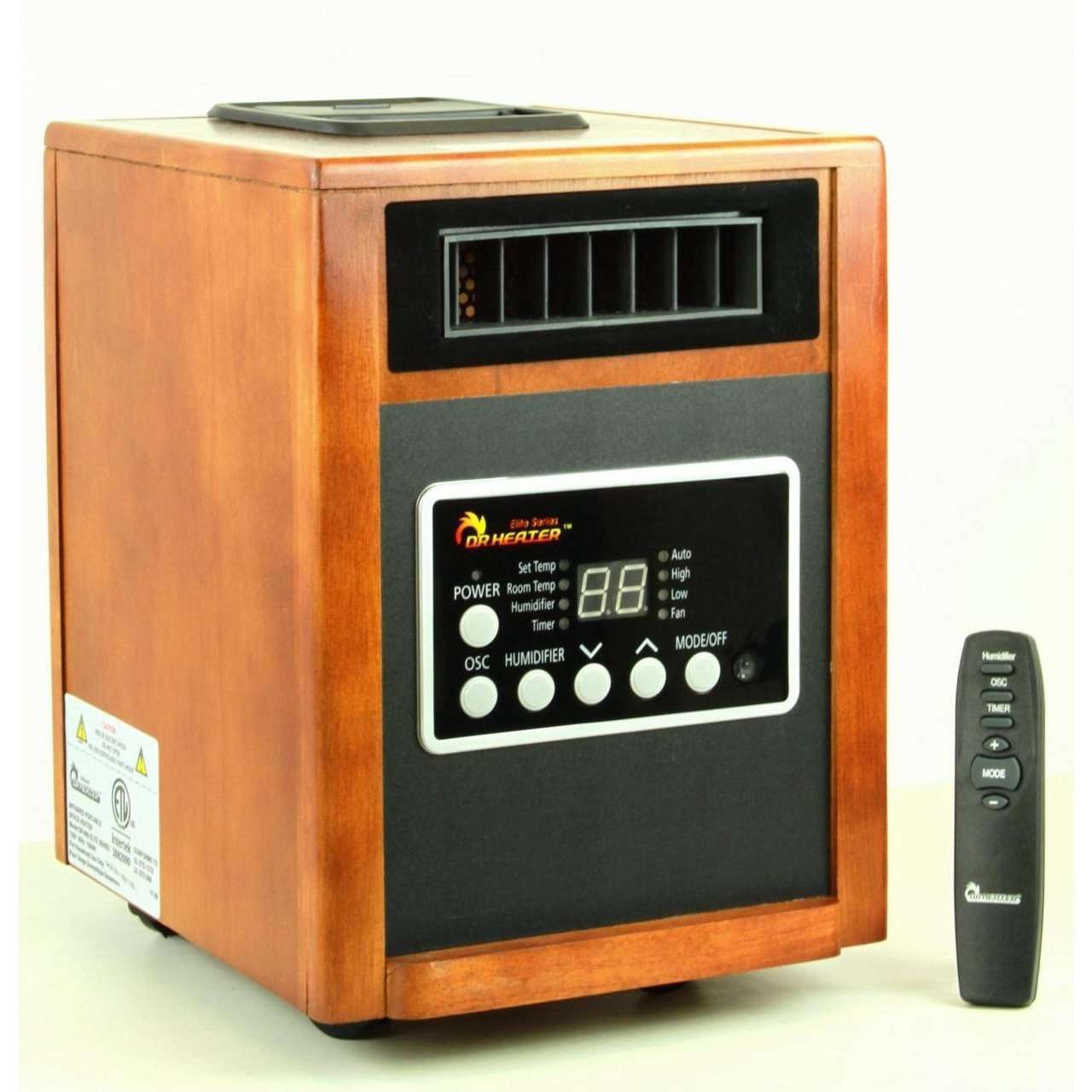 Dr. Heater DR998 Infrared Space Heater - Advanced Dual Heating System with Remote Control - Perfect for Home, Office & Garage Use