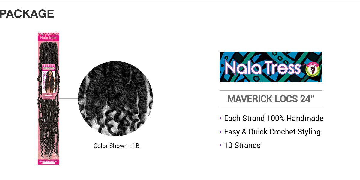Janet Collection Crochet Braids Nala Tress Maverick Locs 24