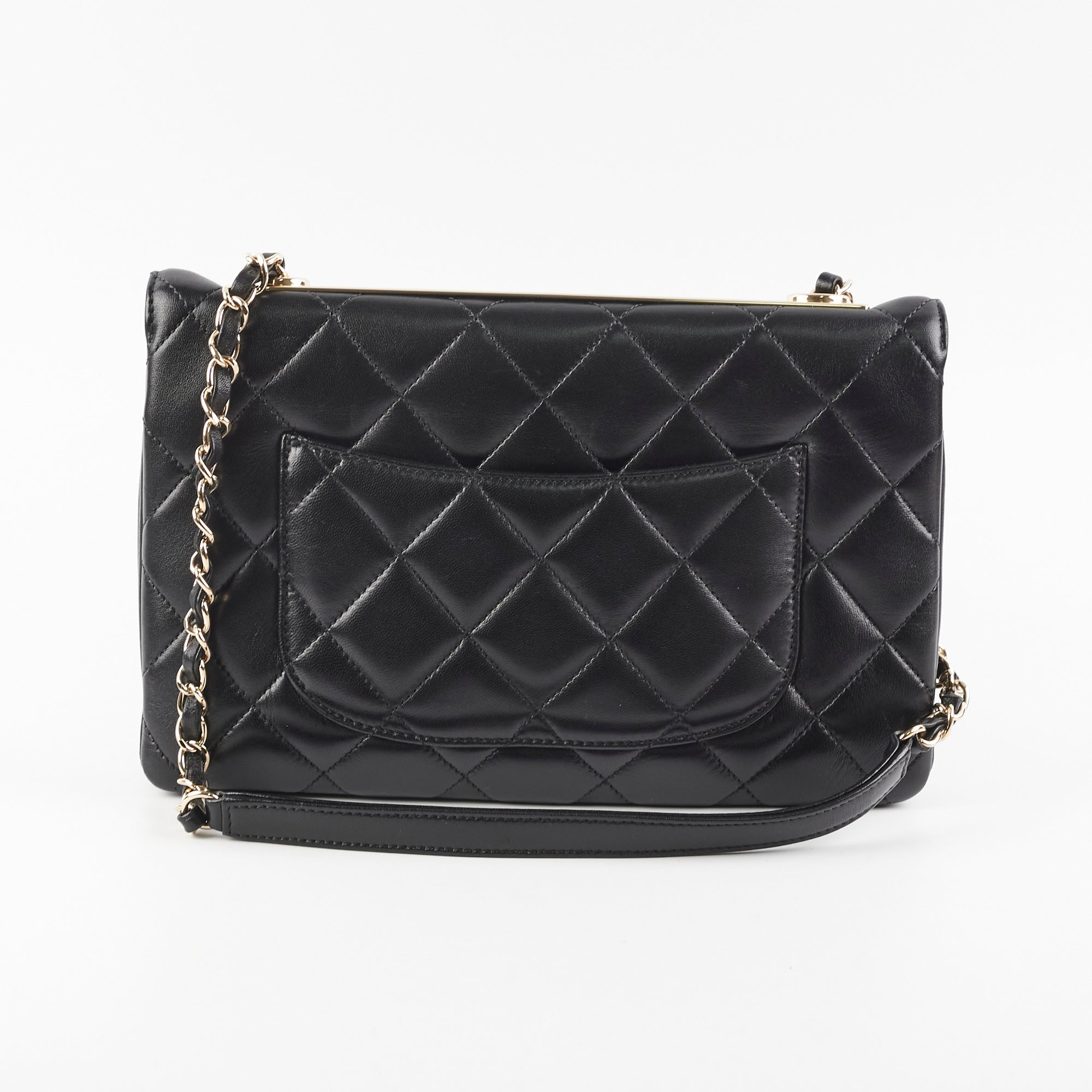 Chanel Trendy CC Shoulder Bag - Genuine Lambskin Leather Handbag in Black | Luxury Crossbody Purse for Women, Perfect for Evening Events & Daily Use