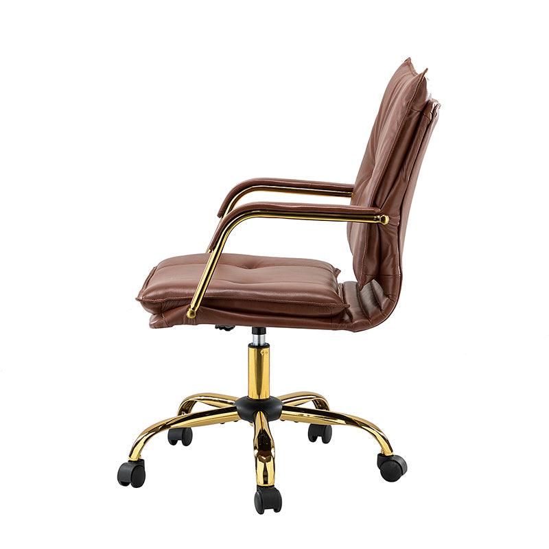 Stylish Michele Vegan Leather Task Accent Chair - Modern Office & Living Room Furniture for Home & Workspace