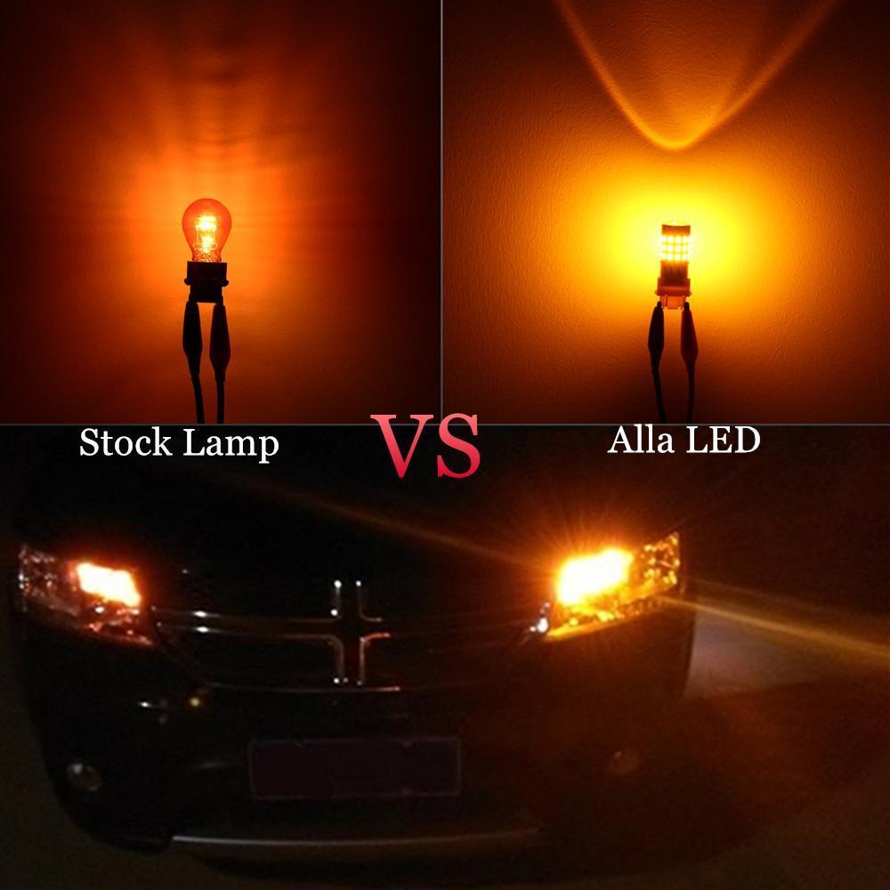 BA15S 1156 LED Bulbs - 39 SMD 2835 Chips - Super Bright White/Red/Amber Yellow Replacement Lights - Perfect for Car Tail Lights, Turn Signals, and Marine Applications