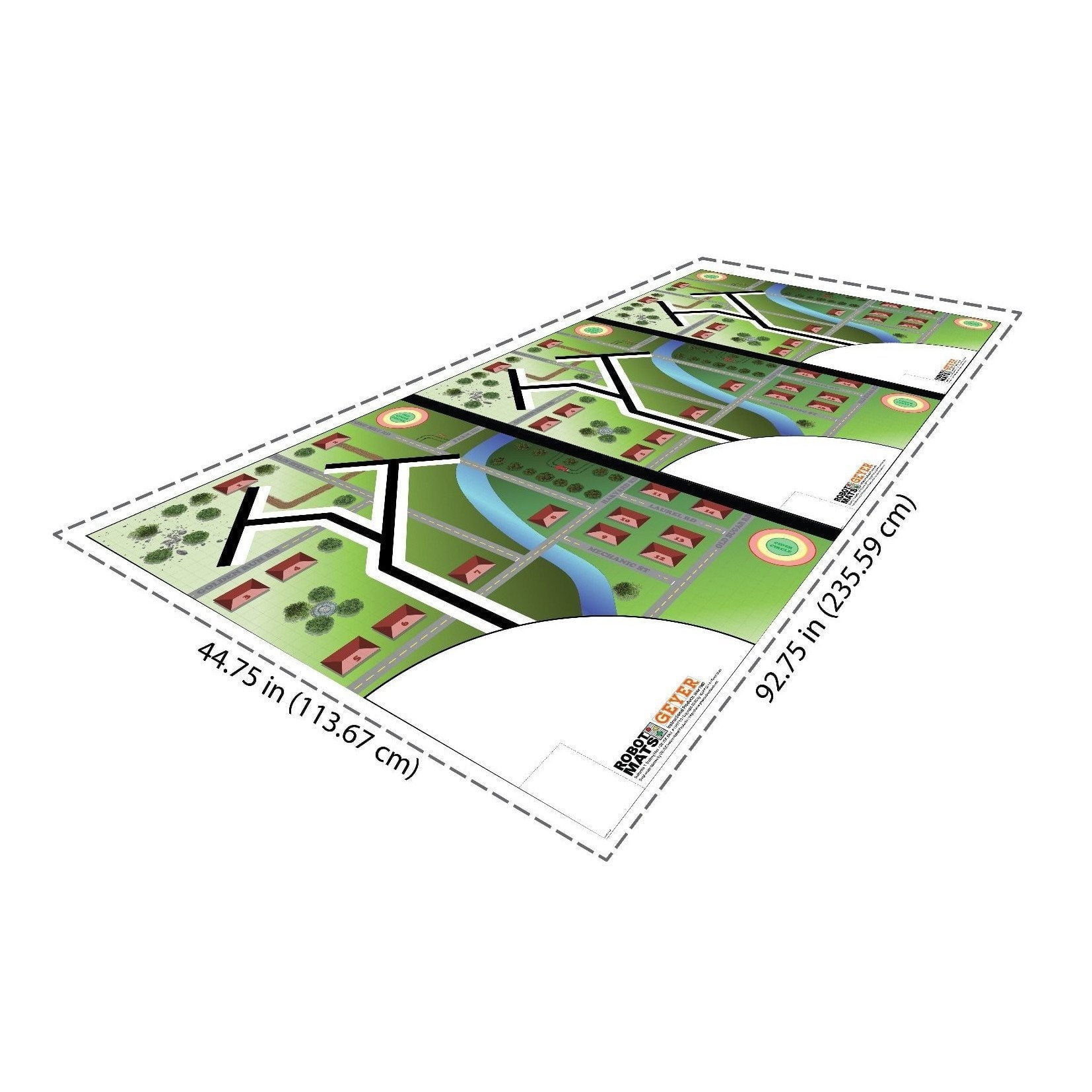 Geyer Suburbia 1 Training Mat - Non-Slip Exercise Mat for Home Gym, Yoga & Fitness - Perfect for Workouts, Stretching & Floor Exercises