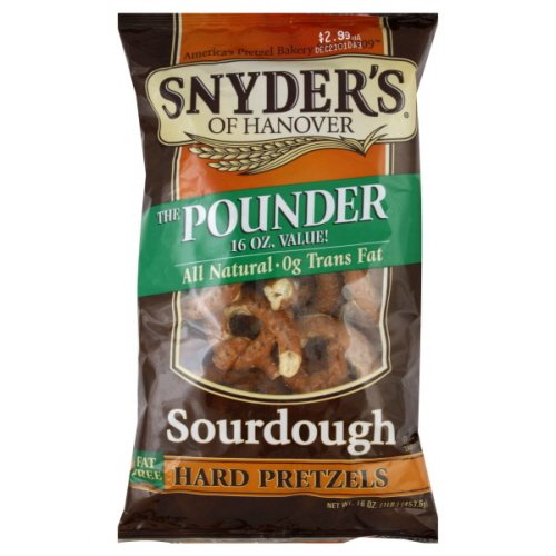 Snyder's of Hanover Hard Sourdough Pretzels - 16oz Bulk Pack (12 Pack) | Crunchy Snack for Parties, Office, School Lunch & Road Trips