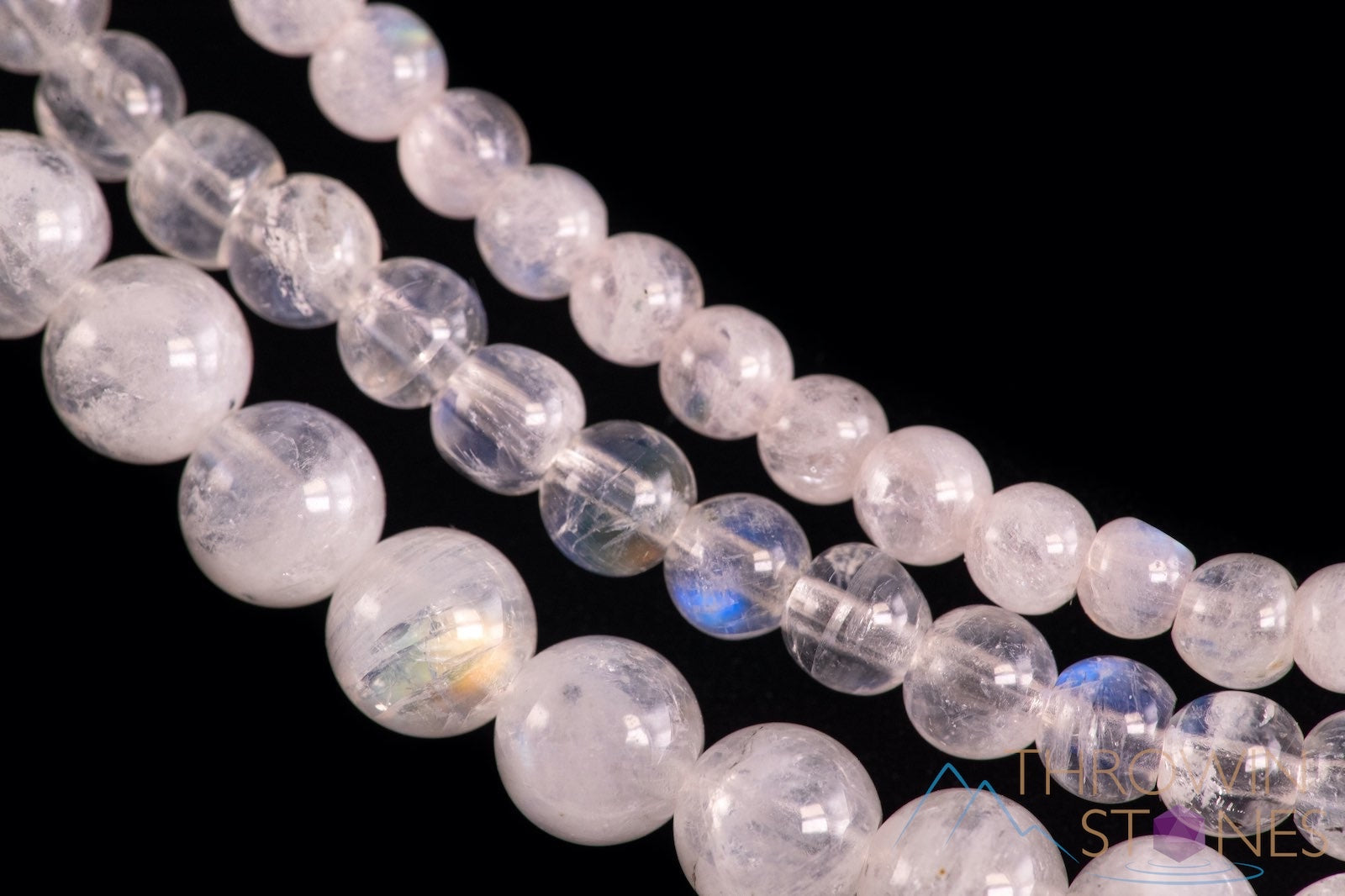 MOONSTONE Crystal Jewelry Set - Elegant Wrap Bracelet & Beaded Necklace for Women | Healing Crystal Beaded Bracelet E1635 | Perfect for Meditation, Yoga & Spiritual Gifts