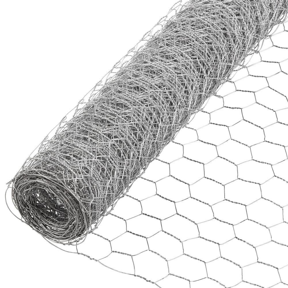 Galvanized Hexagonal Chicken Wire Fence - 20 Gauge Poultry Netting with 1-Inch Mesh (4ft x 150ft) for Garden Protection, Animal Enclosures & DIY Projects