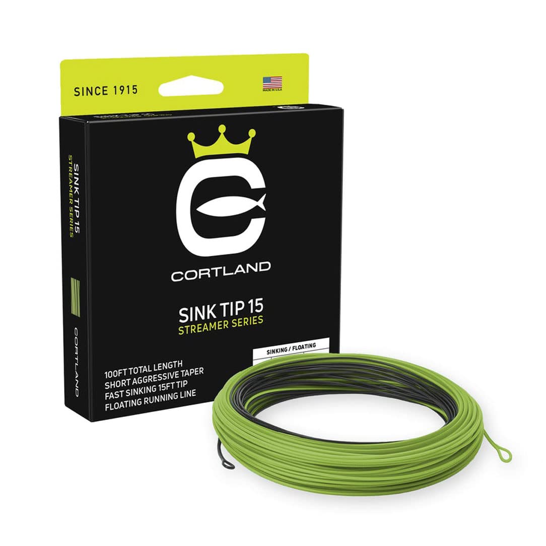 Streamer Series - Sink Tip 15 Fly Line for Trout Fishing | Premium Weight Forward Sinking Fly Fishing Line for Streamers & Wet Flies | Perfect for Deep Water & Fast Current Fishing