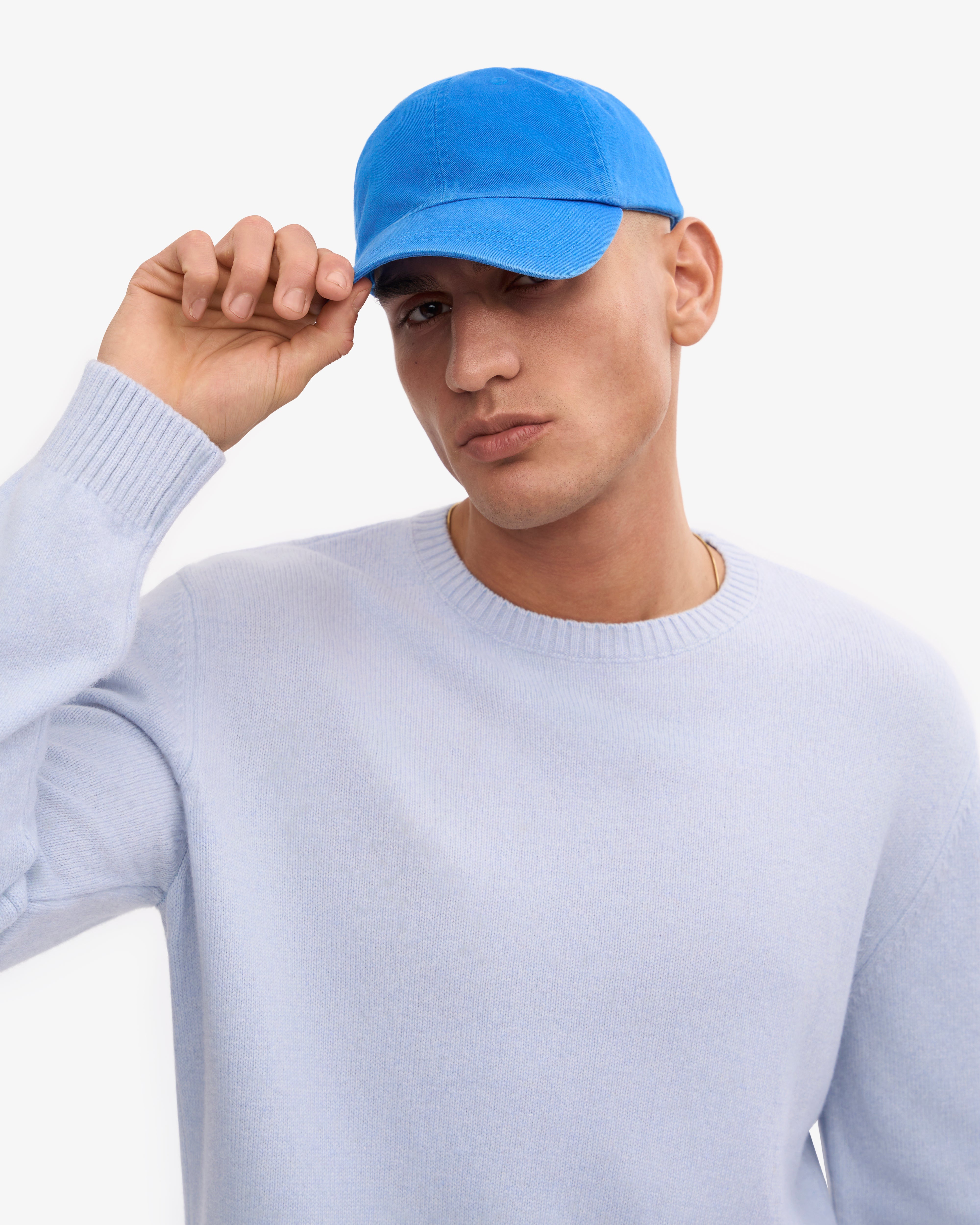 Organic Cotton Cap for Men & Women - Soft & Breathable Pacific Blue Hat for Outdoor Activities, Sports & Casual Wear
