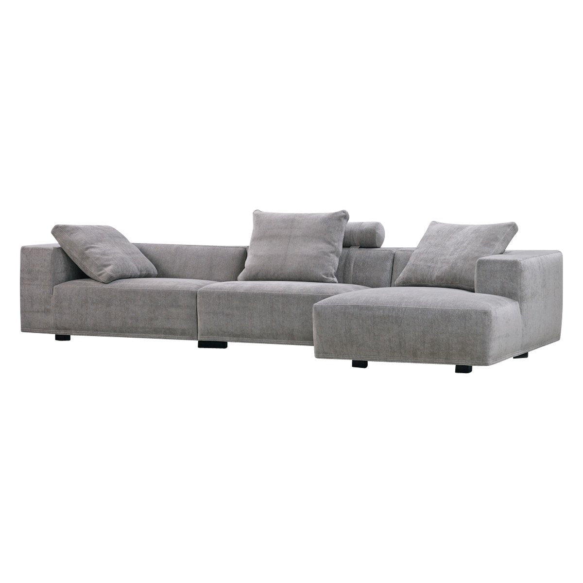 Baseline Sofa Sectional - Modern L-Shaped Couch for Living Room, Comfortable Fabric Sectional Sofa with Reversible Chaise | Perfect for Small Spaces, Apartments & Family Gatherings
