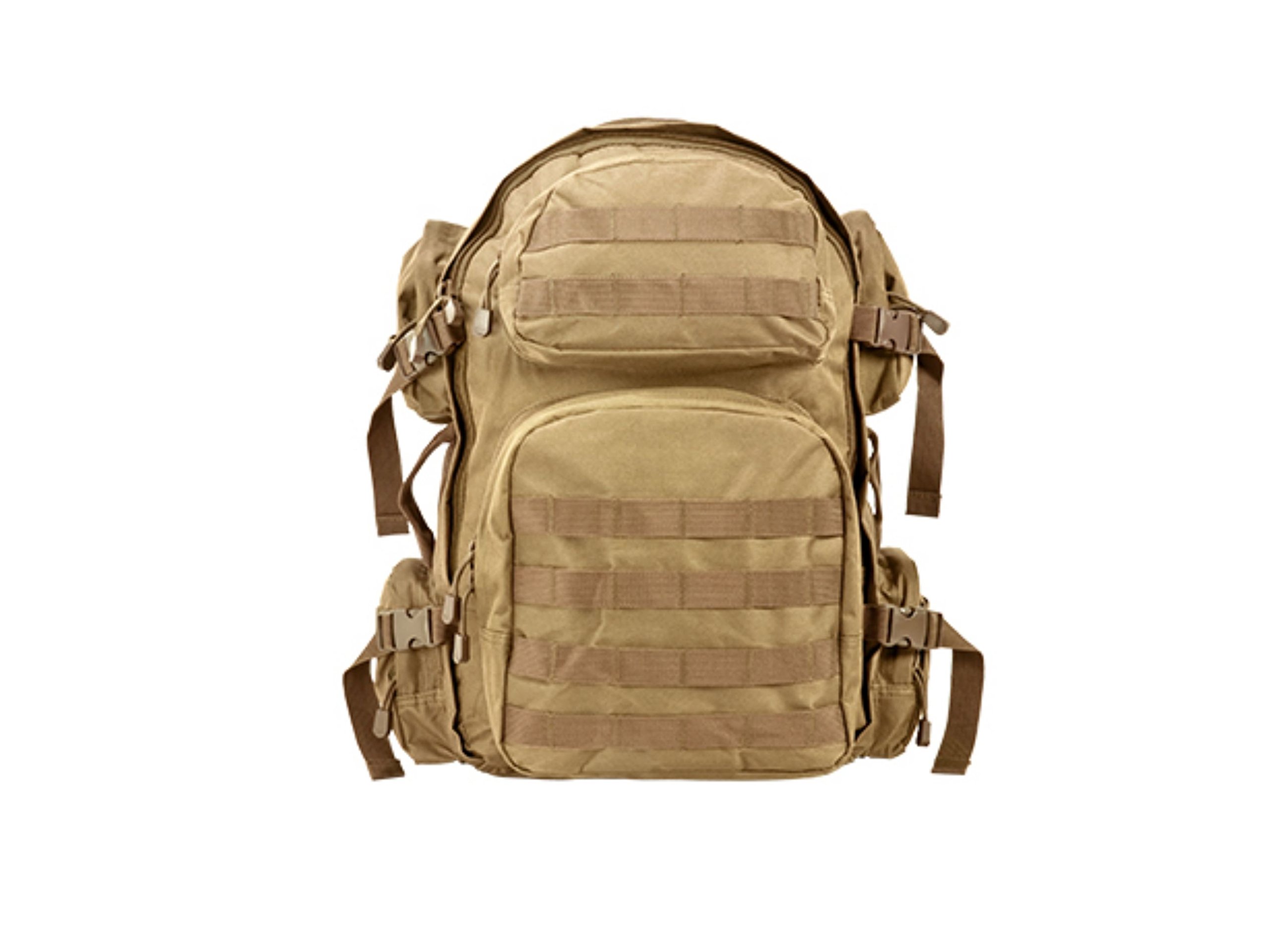 VISM Large Tactical Backpack - Military Grade Durable Hiking & Travel Backpack for Outdoor Adventures, Camping & Everyday Use (Tan)