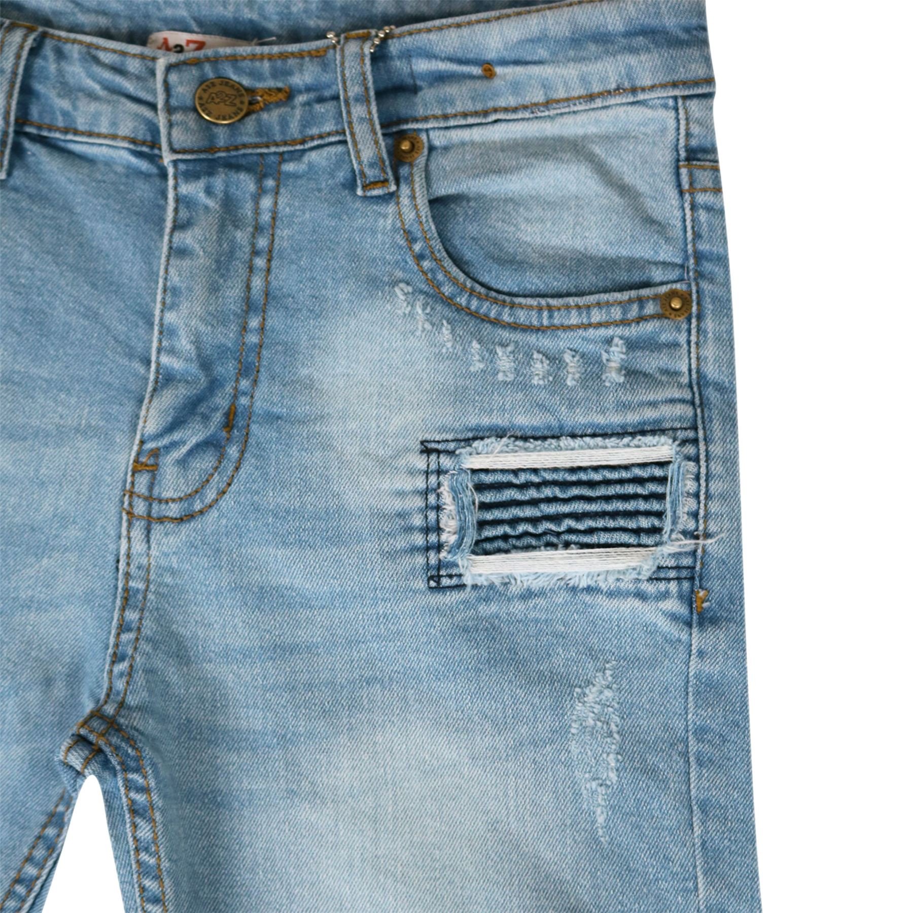 **Boys' Ripped Denim Shorts - Stretch Comfort Jeans for Kids Age 5-13 - Perfect for Summer Play, Casual Outings & School**