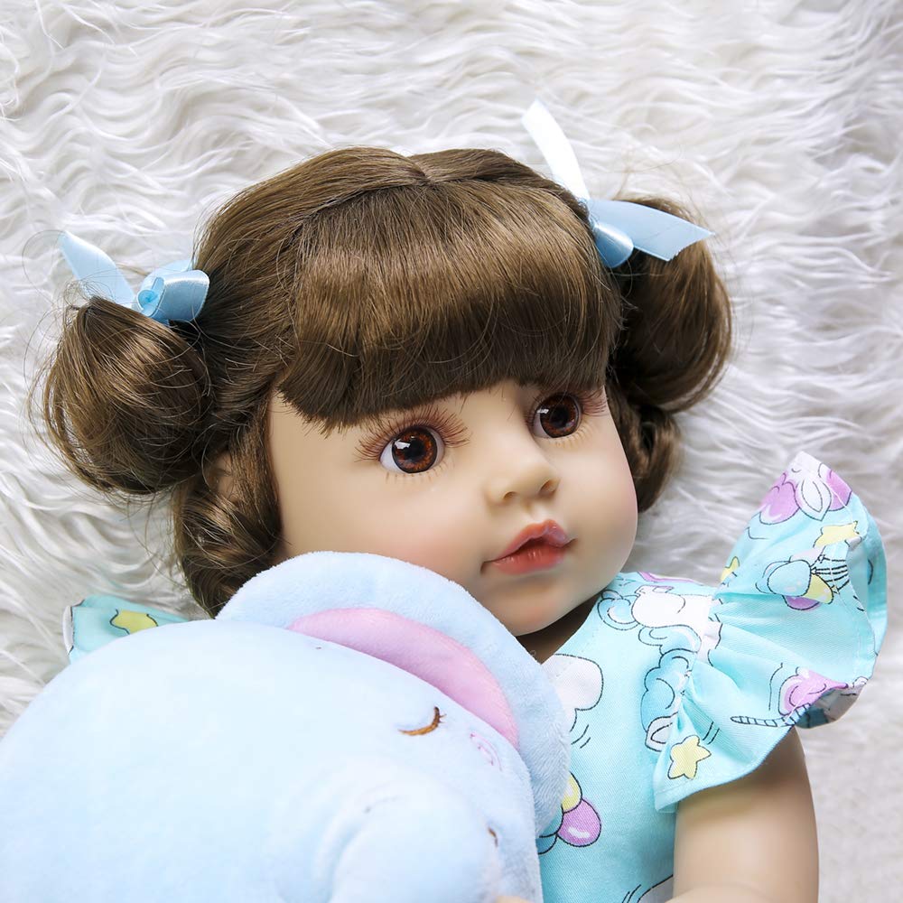 Anano Lifelike Reborn Toddler Dolls - Handmade Silicone Full Body Realistic Baby Doll - Perfect for Collectors, Gift Giving & Nursery Decor