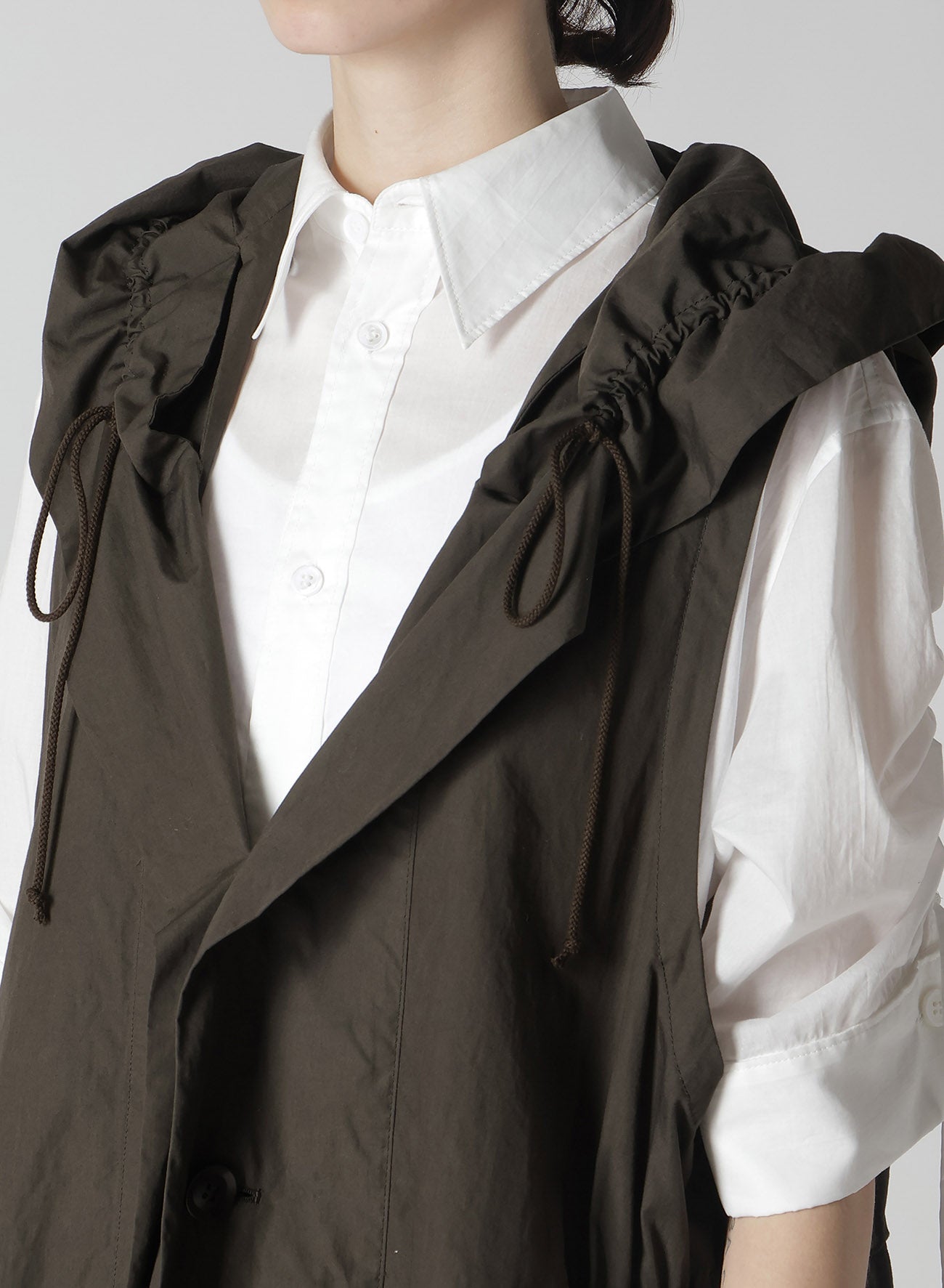 Premium Cotton Broadcloth Garment Dyed Gathered Blouson Top for Women | Casual & Boho Chic Outfits | Perfect for Layering, Office Wear & Weekend Styling