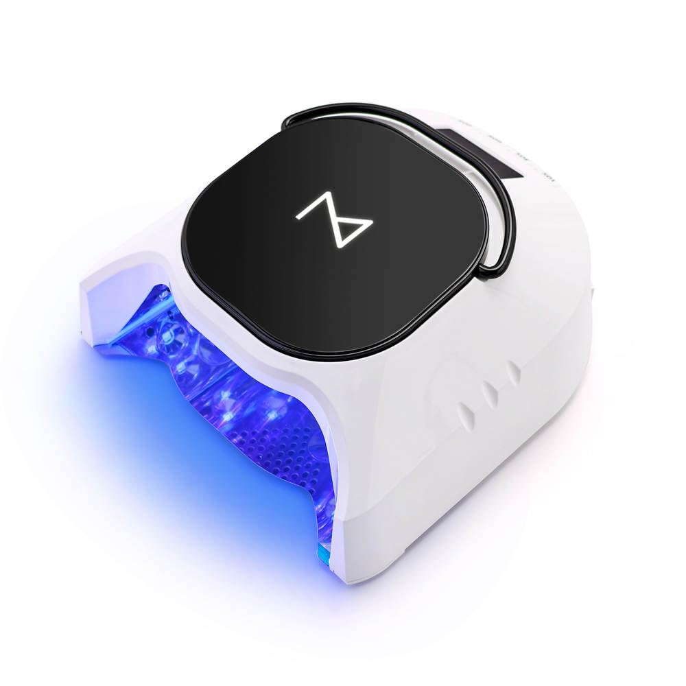 GlowPro Professional 86W Wireless UV LED Nail Lamp - Rechargeable Cordless Nail Dryer for Gel Polish, Manicure & Pedicure | Fast Curing, Portable Design (Black/White) - Perfect for Home Salons, Travel & Professional Nail Artists