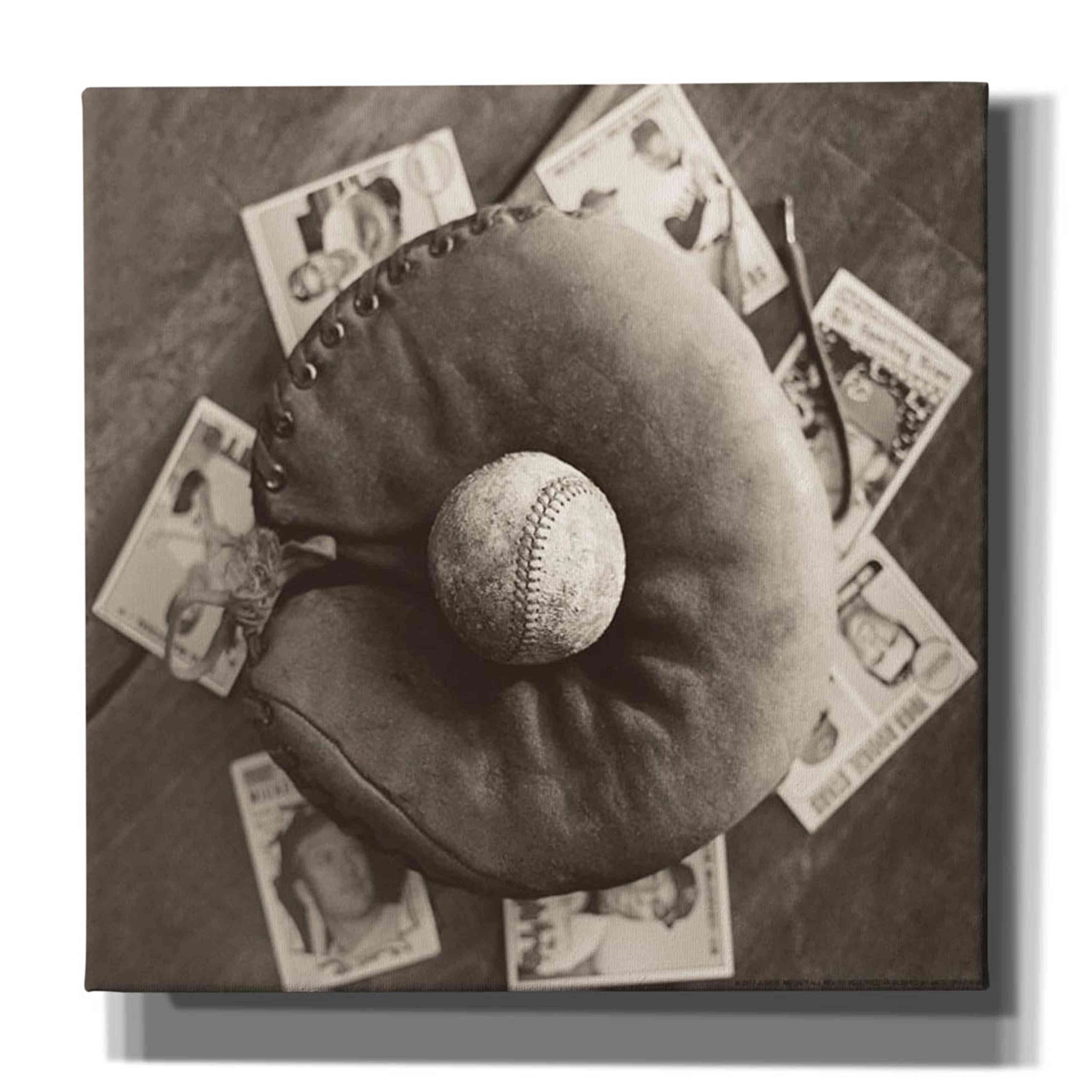 Epic Graffiti 'Baseball Cards' Canvas Wall Art by Yellow Cafe - 26x26 Inches Modern Home Decor for Living Room, Bedroom & Office