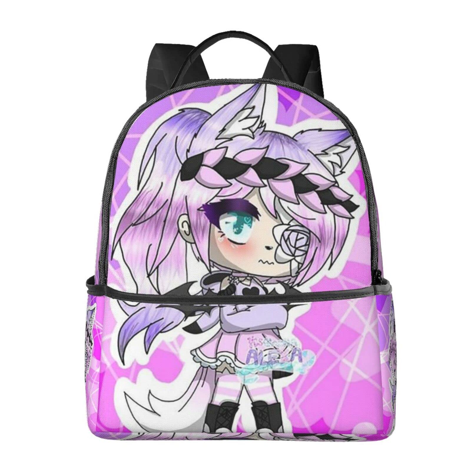 Gacha Life Backpack - Durable Lightweight Laptop School Bag for Girls, Boys & Teens | Water-Resistant Casual Backpack for Women & Men | Perfect for School, Travel & Business Commute