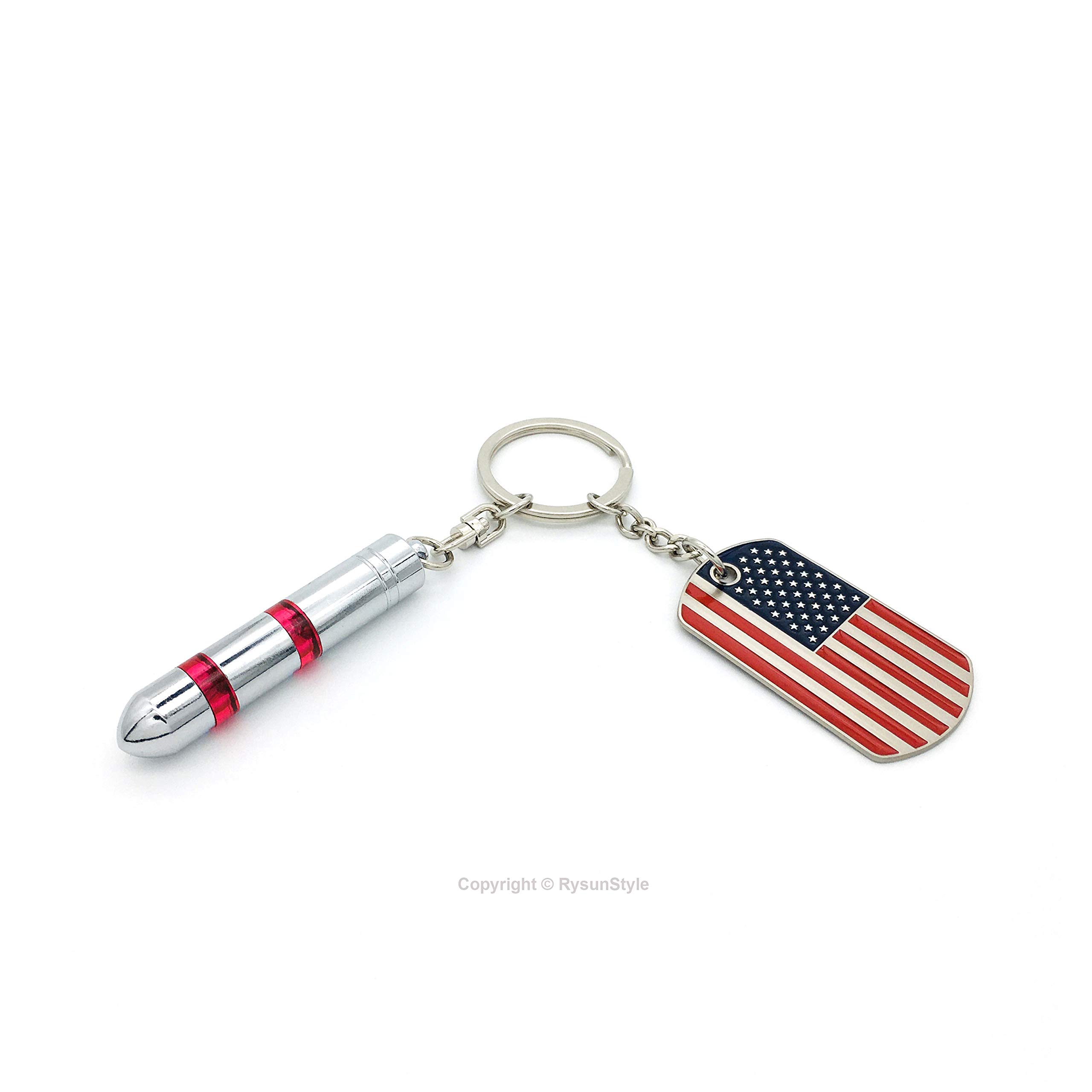 Anti-Static Keychain for Men - ESD Discharger with American Flag Design | Static Protection Keyring & Cool Gadget for Everyday Carry (EDC), Office Use, and Electronic Device Safety