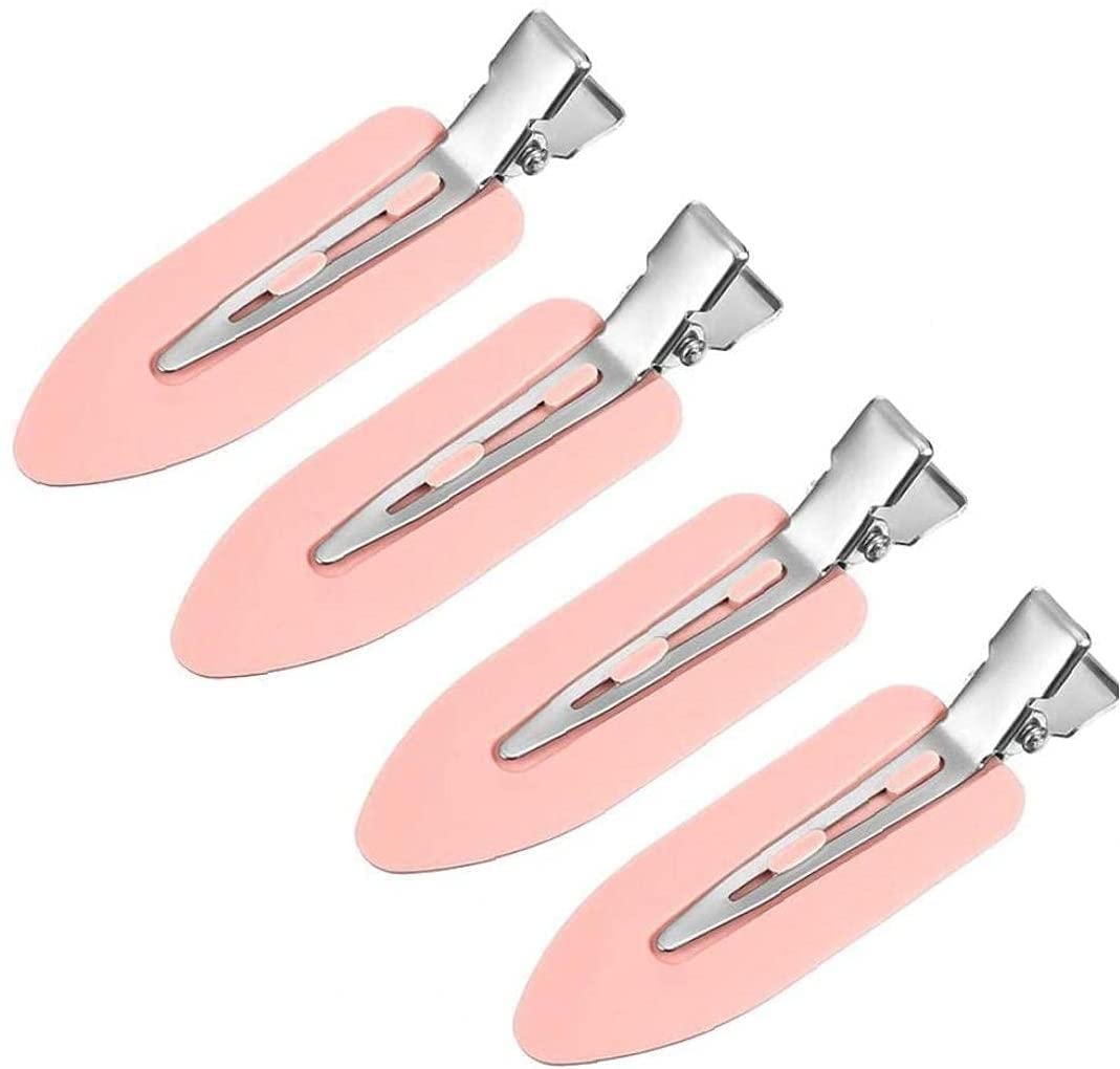 U-Shaped Bend Clips for Hair & Makeup - No Slip Hair Clips, Pink Hair Pins for Styling, Applying Makeup, Salon & Home Use - Practical & Durable Hair Accessories