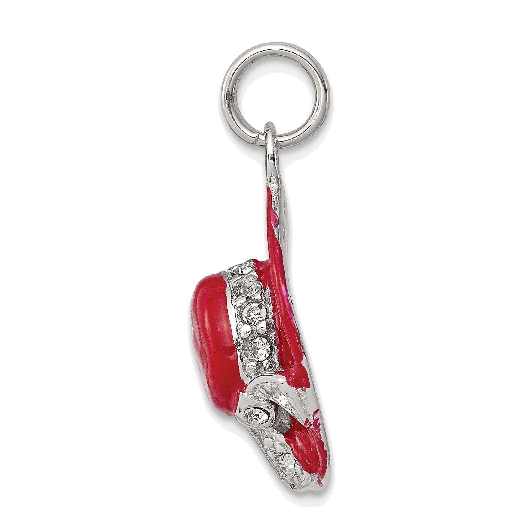 Sterling Silver CZ Enamel Hat Charm - Bonyak Jewelry for Cowboy Hats