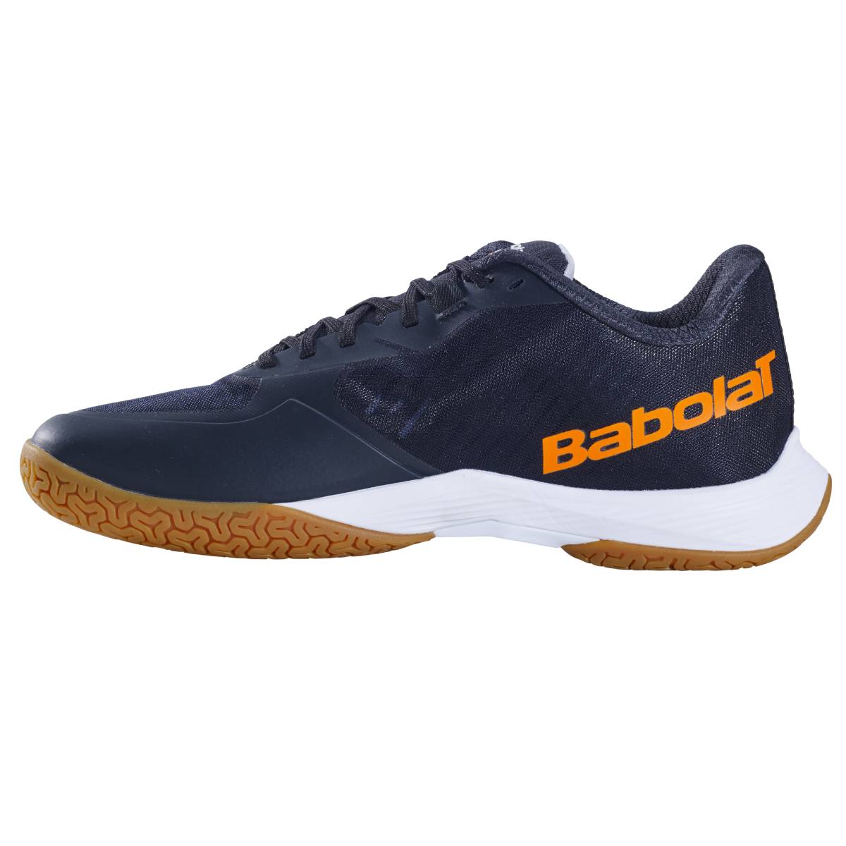Babolat Shadow Tour Men's Indoor Court Shoes - Black/Orange | Tennis & Badminton Non-Marking Volleyball Shoes for Indoor Sports & Gym Training