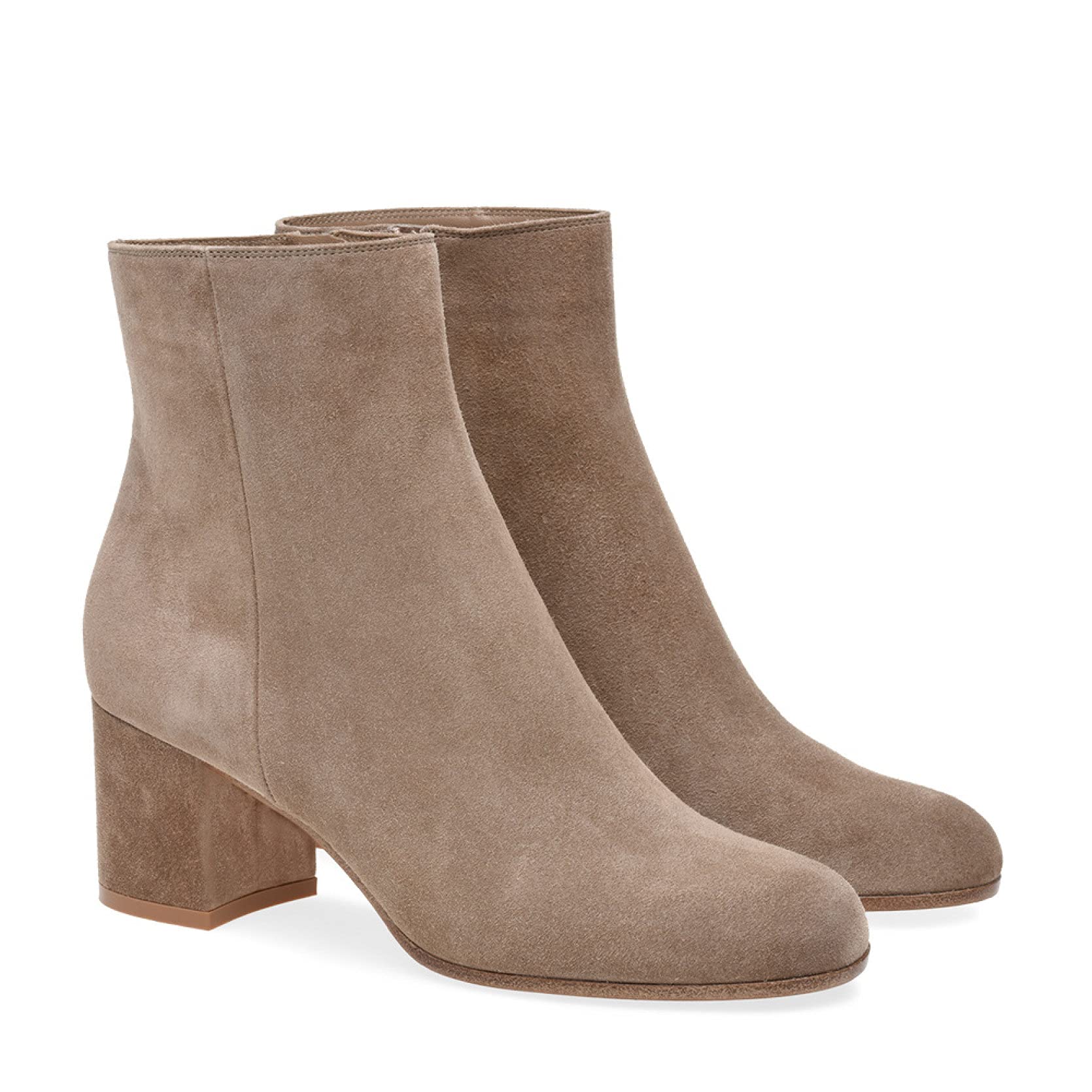 Stylish Women's Closed Toe Ankle Boots with Side Zipper - Chunky Mid Heel Chelsea Booties for Office & Casual Wear | Perfect for Work, Dating & Fall Fashion