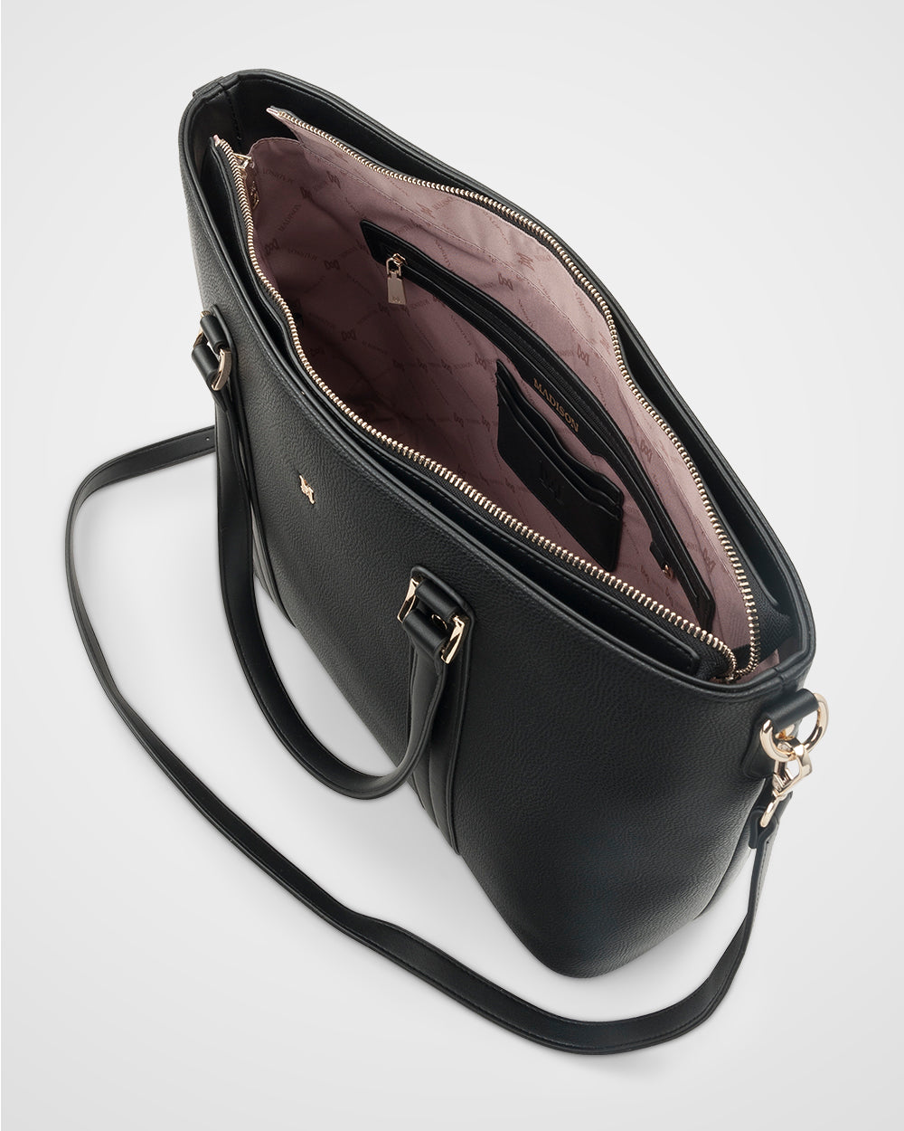 Stylish Tara Laptop Tote Work Bag with Adjustable Monogram Strap - Perfect for Office, Business Travel & College (15.6 Inch)
