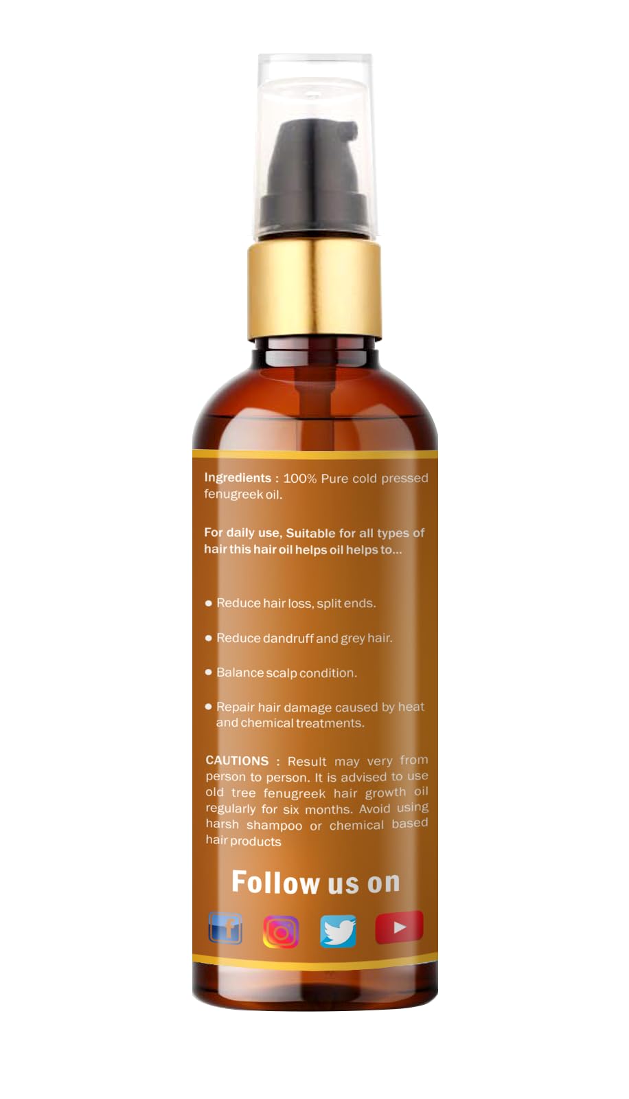 Pure Awira Fenugreek Seed Essential Oil 100ml - 100% Natural, Undiluted for Skin & Hair Care - Promotes Healthy Skin & Hair Growth - Perfect for Aromatherapy, Massage & DIY Beauty Products