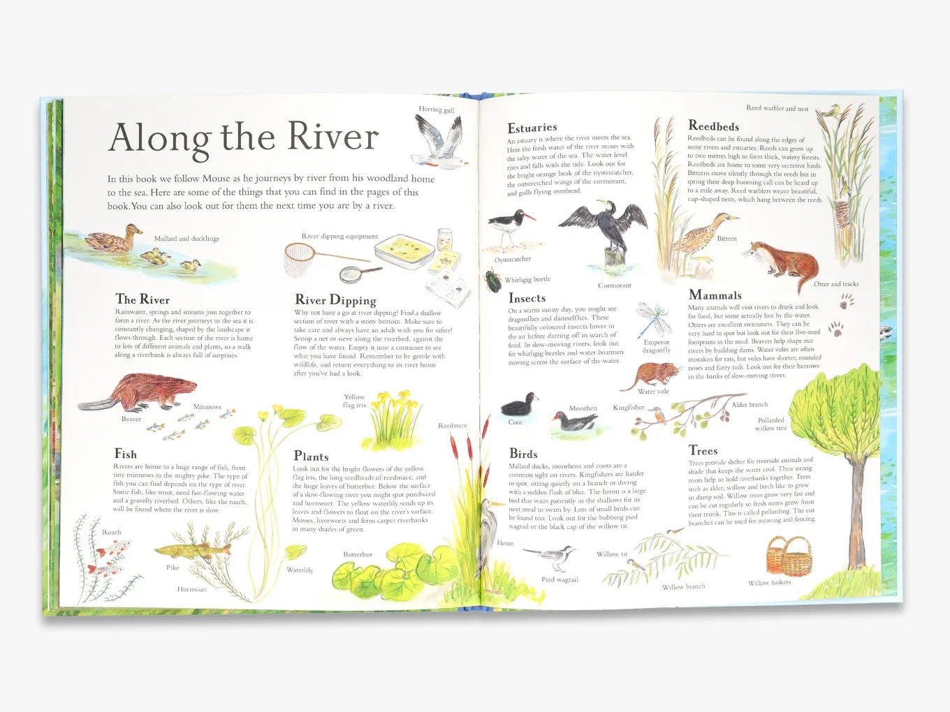 Mouse on the River - Children's Wooden Book (Mouse’s Wood Series) | Perfect for Bedtime Stories & Early Learning