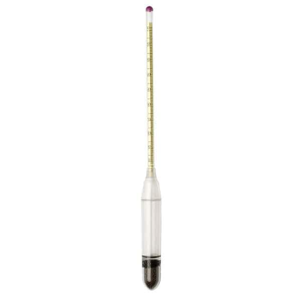 Cole-Parmer 19/31 Degree Baume Shatterproof Plastic Hydrometer - Accurate Liquid Density Measurement for Home Brewing, Wine Making & Industrial Use