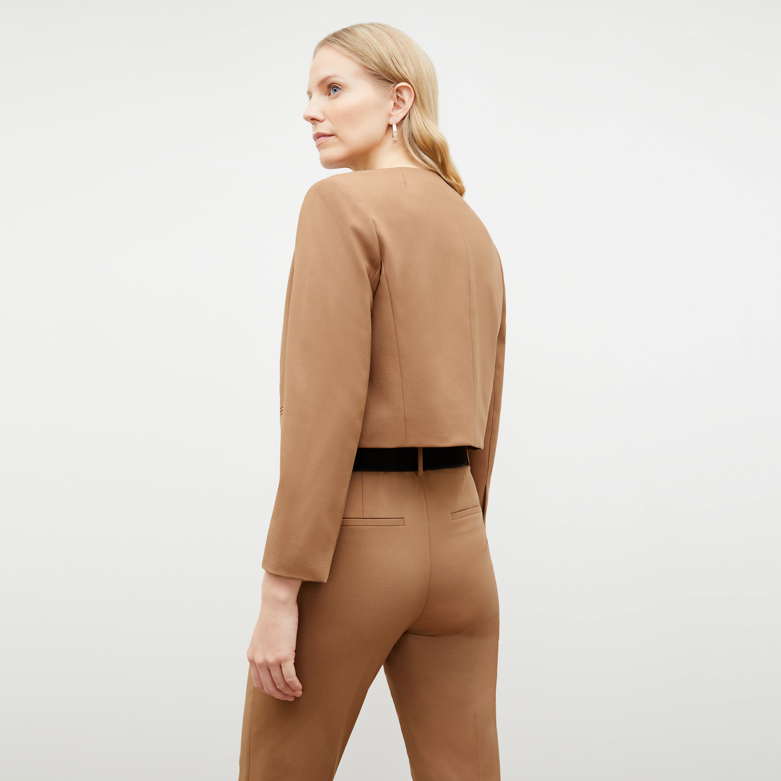 Mejia Washable Wool Twill Pants in Camel Color - Comfortable & Durable Trousers for Office, Travel & Casual Wear