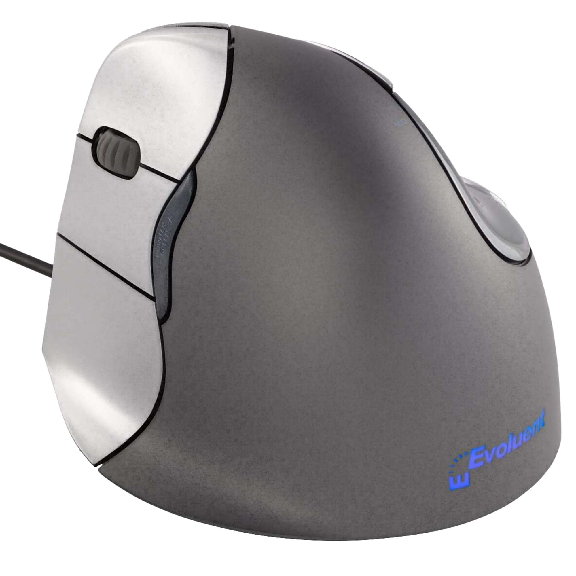 Evoluent VM4L VerticalMouse 4 Left-Handed Ergonomic USB Wired Mouse - Regular Size for Office Work, Gaming & Computer Use