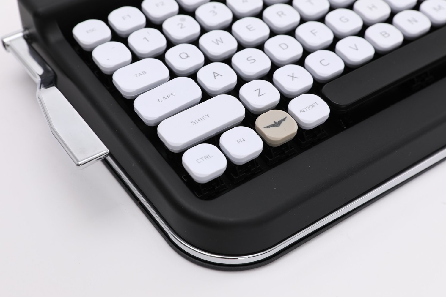 Wireless Bluetooth Mechanical Keyboard with Diamond Keycap - Cherry MX Blue Switches, Matte Black Finish | Perfect for Gaming, Office Work & Typing Enthusiasts (US Layout)
