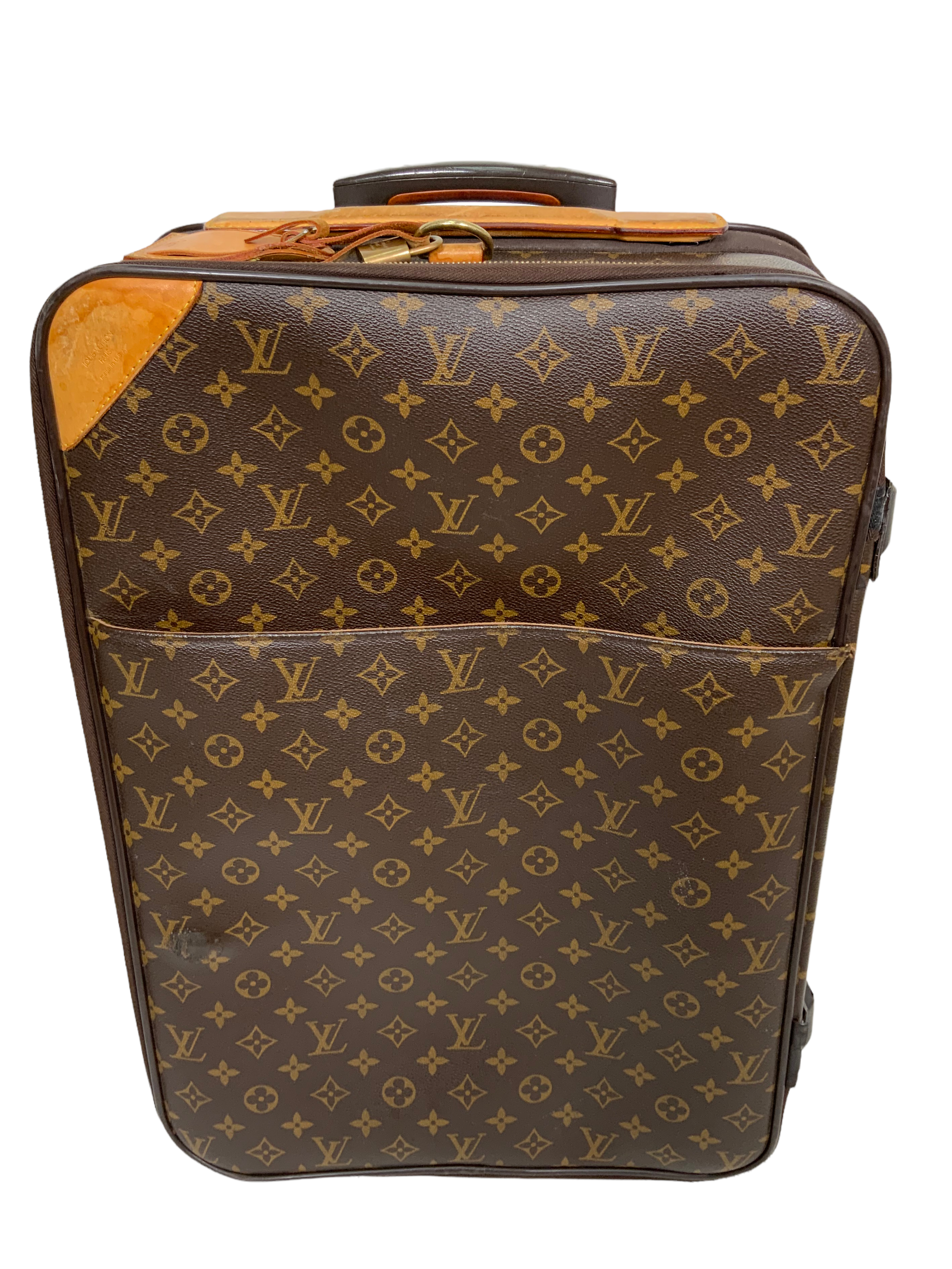 Louis Vuitton Pegase 50 Monogram Canvas Rolling Suitcase - Luxury Spinner Luggage for Business Travel & Vacation | Durable Carry-On Bag for Airplane & Train Trips